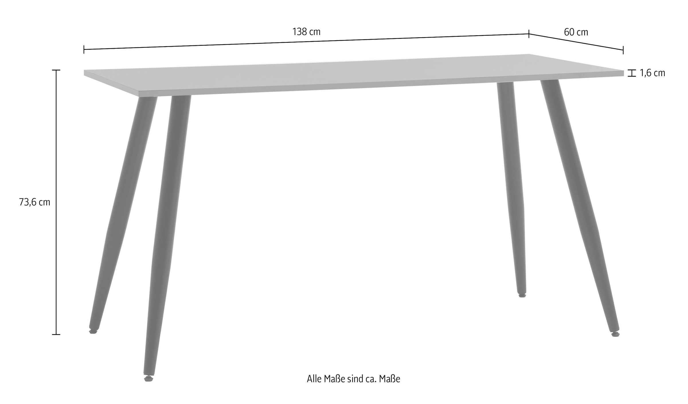 Schildmeyer Arbeitstisch »Piazza, Breite 138 cm« 2 Stk. tlg. Made in Germany