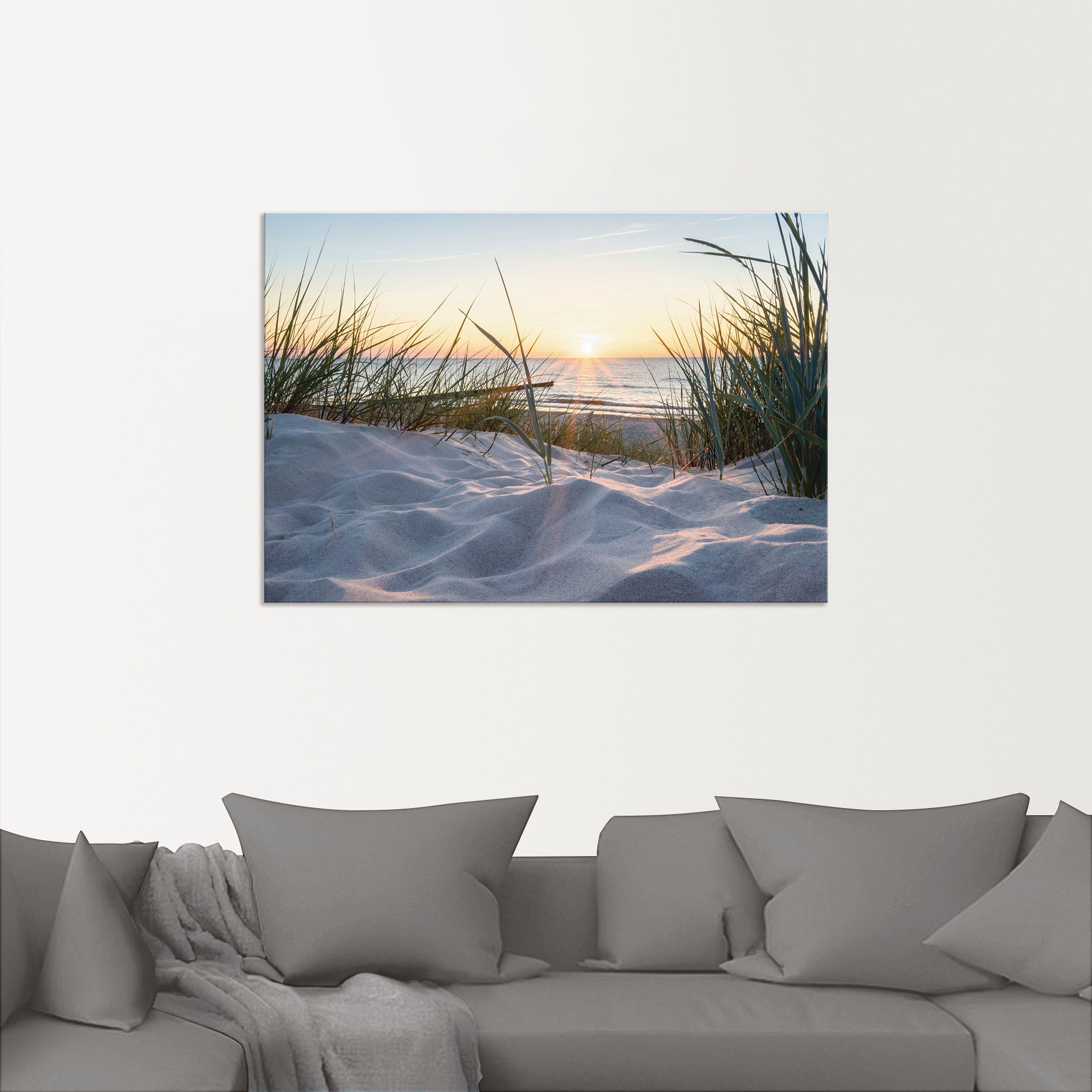 Artland Wandbild »Ostseestrand«, Strand, (1 St.), als Alubild, Outdoorbild, Leinwandbild, Poster, Wandaufkleber