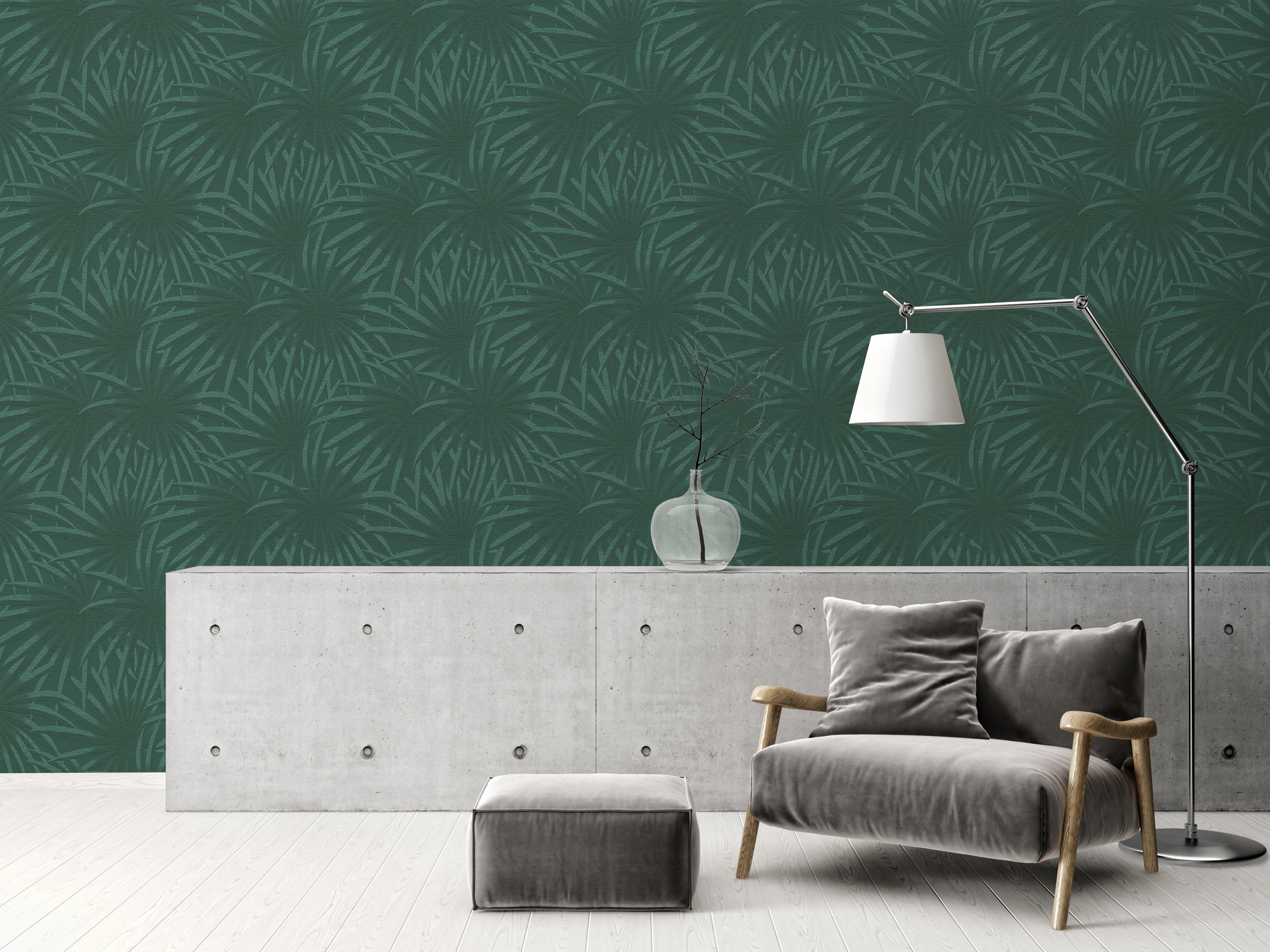 A.S. Création Vliestapete »Casual Living«, matt, Vliestapete Palmen für Schlafzimmer Küche Wohnzimmer Palmenblätter