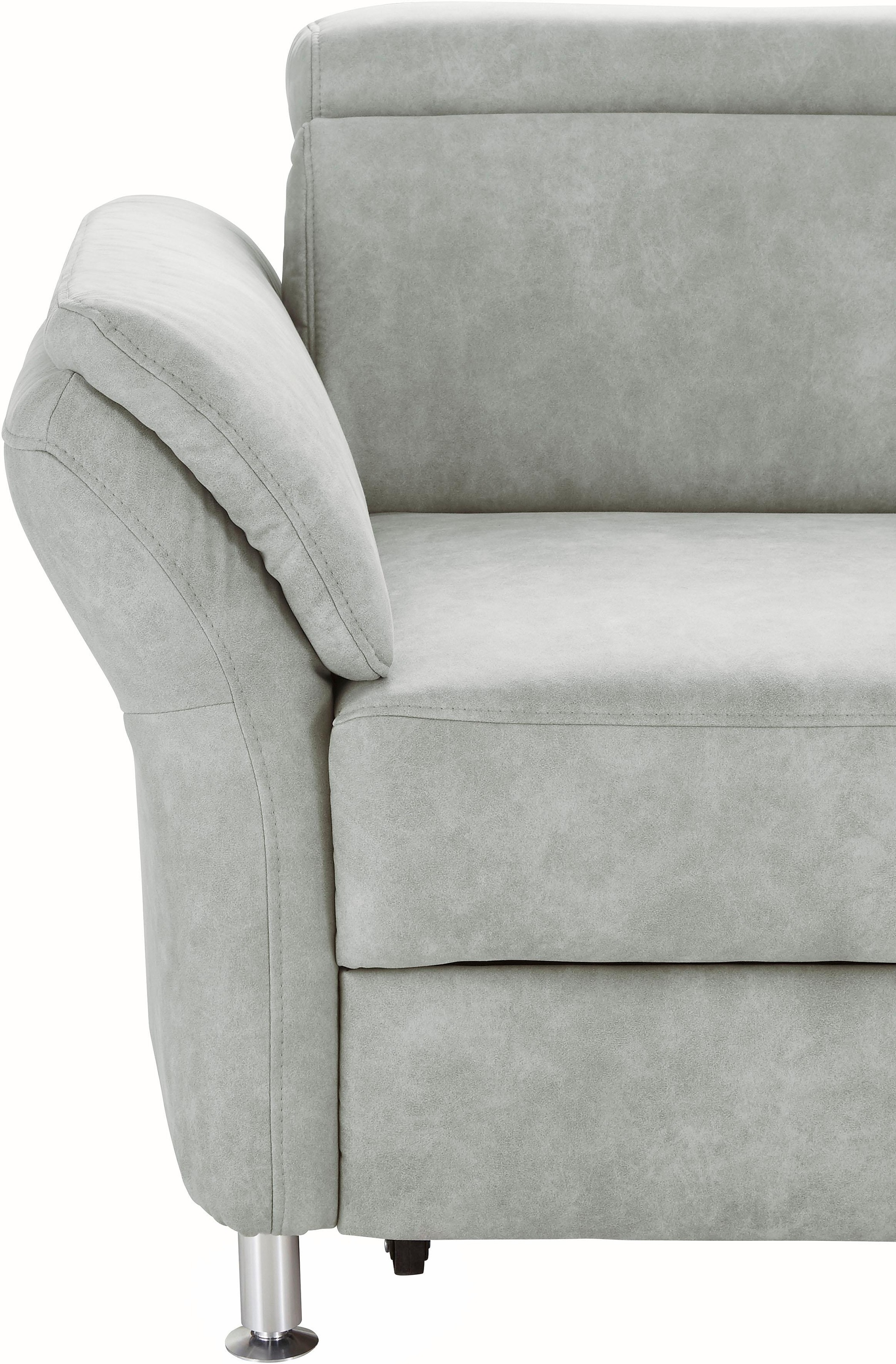 sit&more Ecksofa »Avignon L-Form«, Kopfteilverstellung, wahlweise mit Bettfunktion und Bettkasten