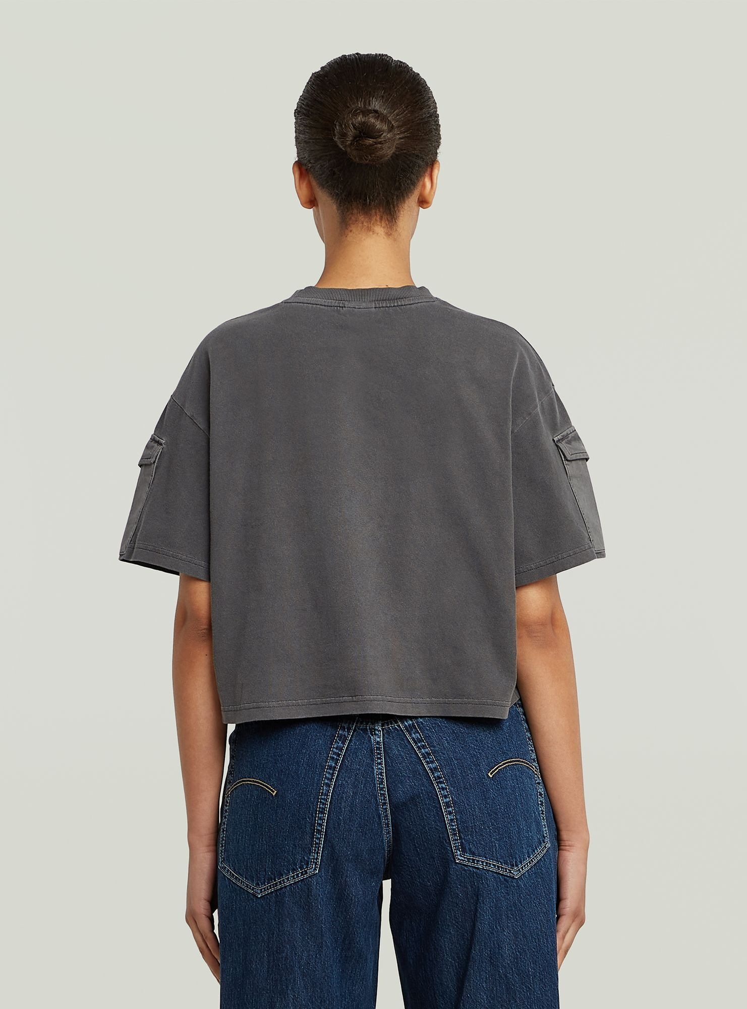 G-STAR T-Shirt "Washed Mix Boxy Cropped T-Shirt" günstig online kaufen