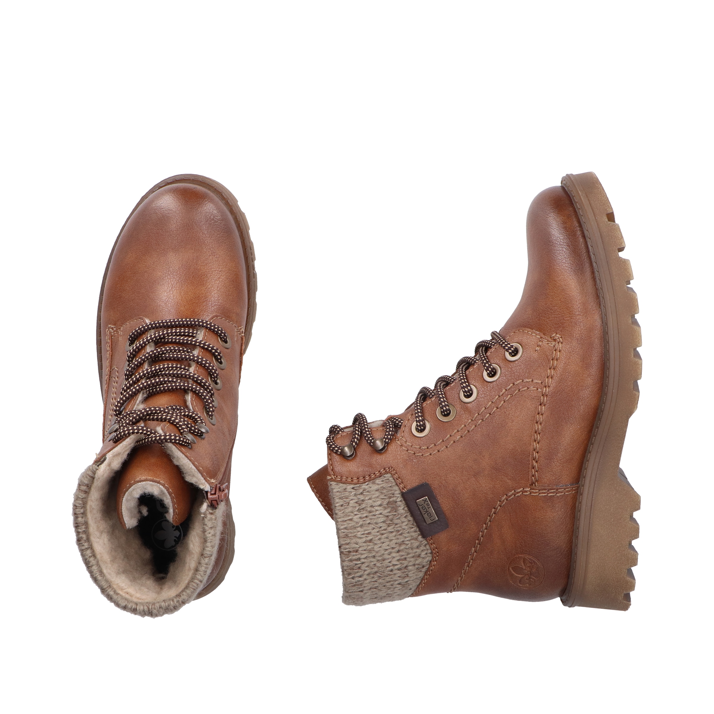 Rieker Winterstiefelette, Winterboots, Profilsohle, mit wasserabweisender riekerTEX-Membran