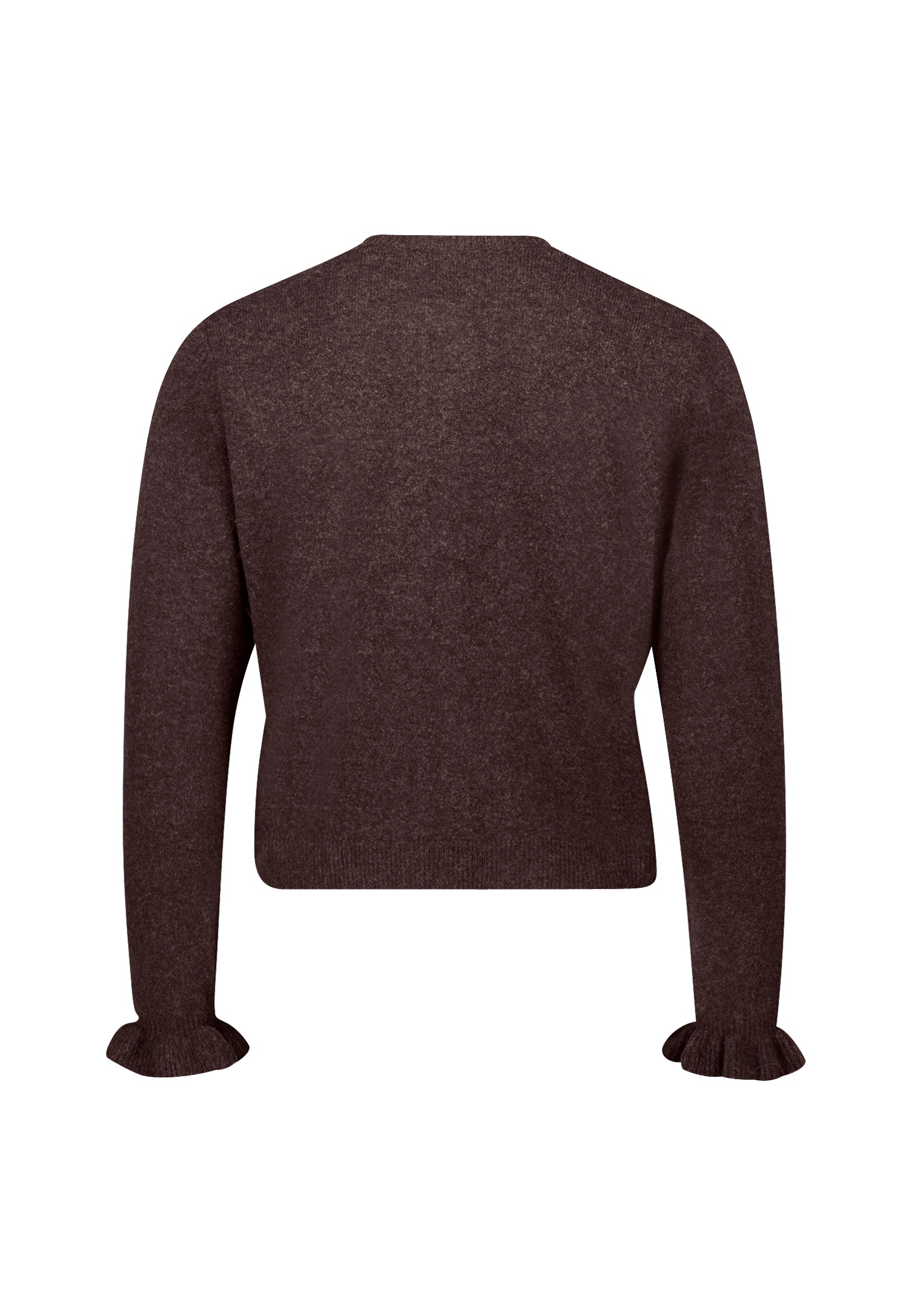 Thumbnail - Zero Strickjacke "Damen Strickjacke mit Rüschen" 1 Stk. tlg. Knopfleiste