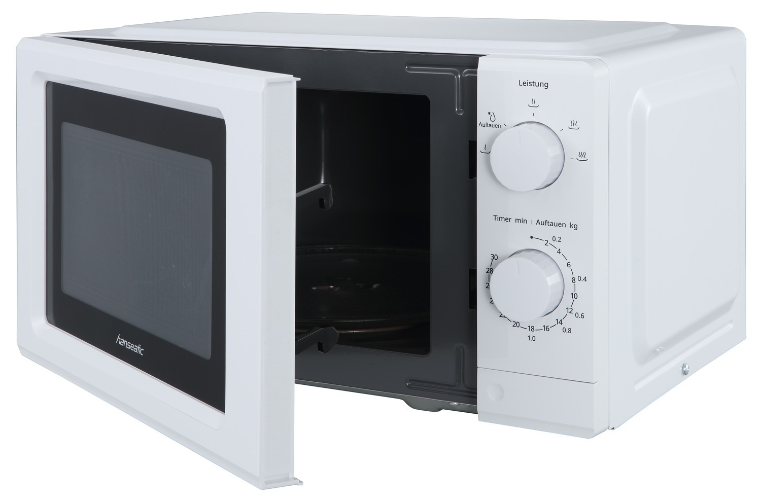 Hanseatic Mikrowelle »HM19«, Mikrowelle, 1020 W, Leistung 700 W, Auftaufunktion, 5 Leistungsstufen
