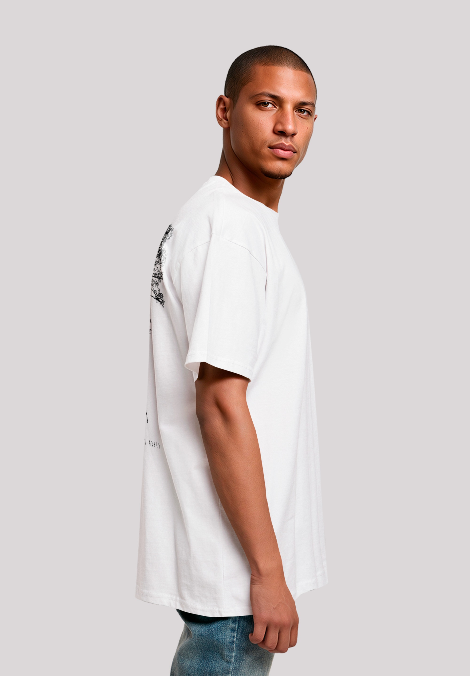 F4NT4STIC T-Shirt »Oversize Escape Discover the World Tree Birds« Premium Qualität, ESCAPE Collection
