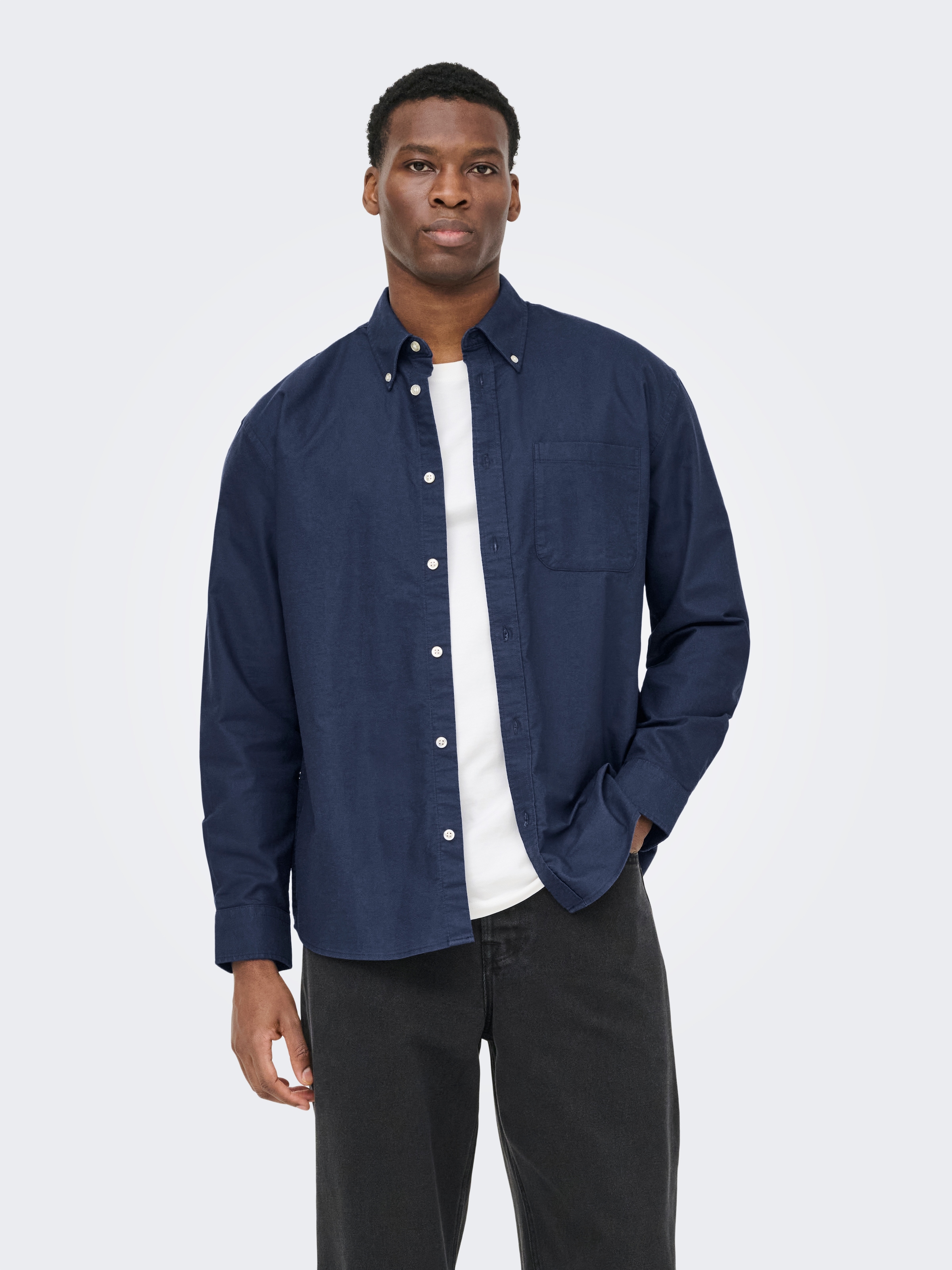 ONLY & SONS Langarmhemd "ONSOXFORD LS SHIRT FRML NOOS" Baumwollmischung, re günstig online kaufen