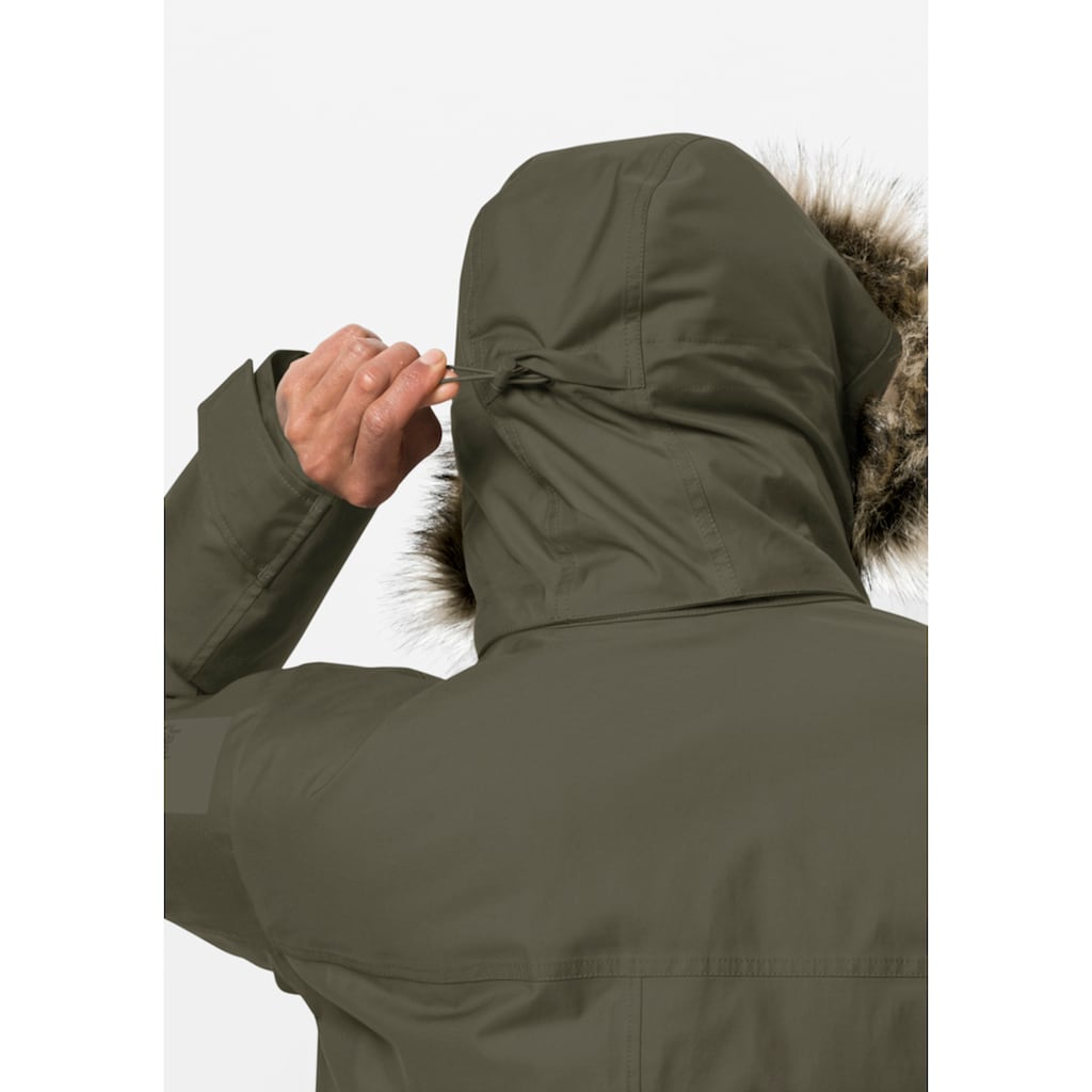 Jack Wolfskin Funktionsparka »WINTERFROST DOWN PARKA M«, mit Kapuze