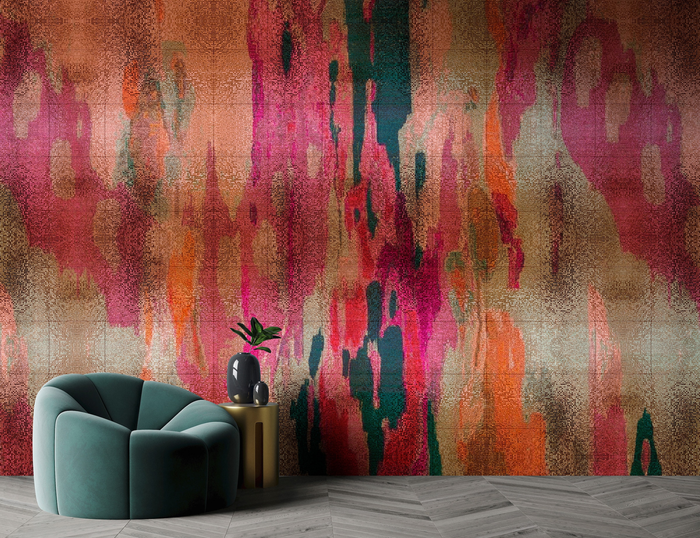 living walls Vliestapete "Abstrakte Vliestapete – Moderne Mustertapete" matt glatt