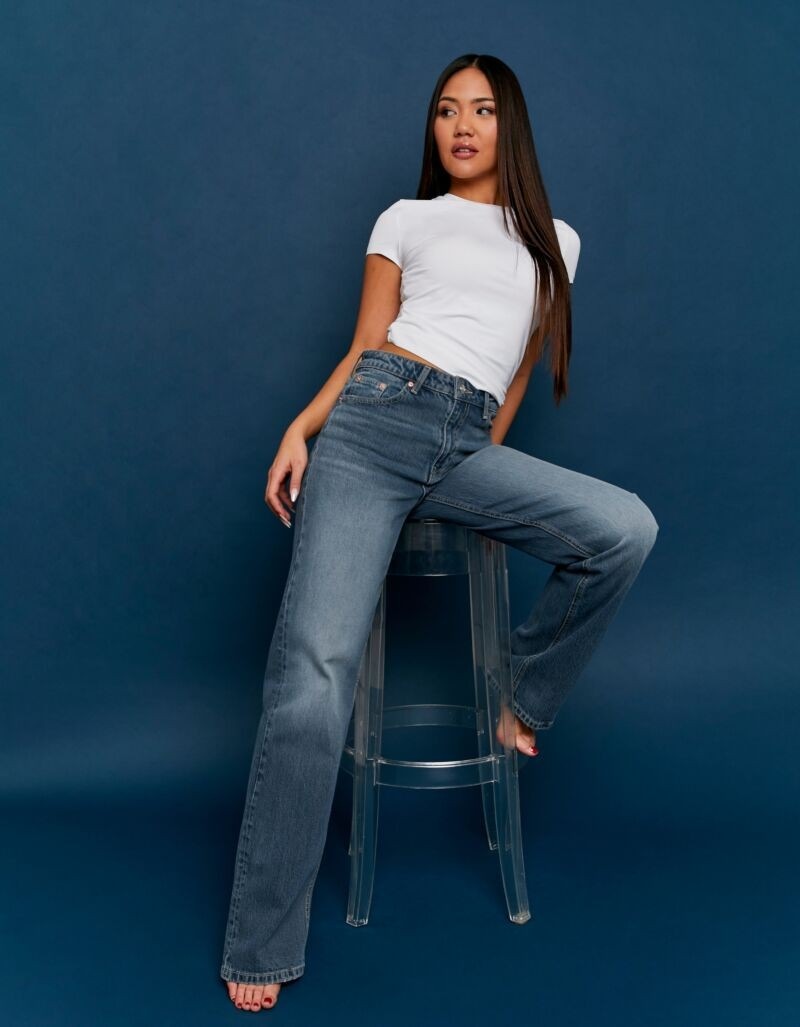 Tally Weijl High-waist-Jeans »SPADEPEPPER« Baumwollmischung, High-Waist mit geradem Beinverlauf