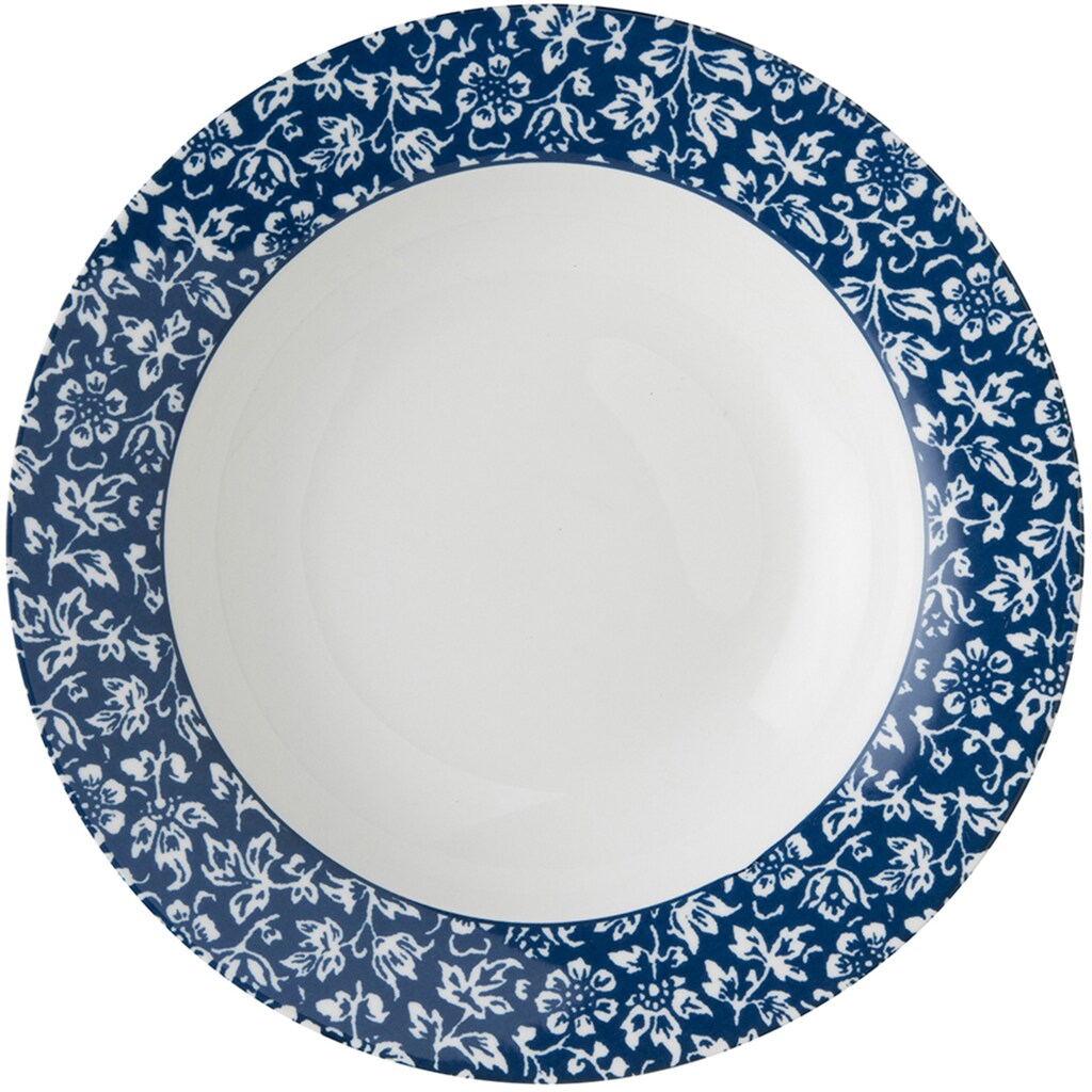 LAURA ASHLEY BLUEPRINT COLLECTABLES Suppenteller »Laura Ashley Blueprint Collectables«, (Set, 4 St., 4 Teller Mix Design China Rose, Sweet Allysum, Floris & Candy Stripe)