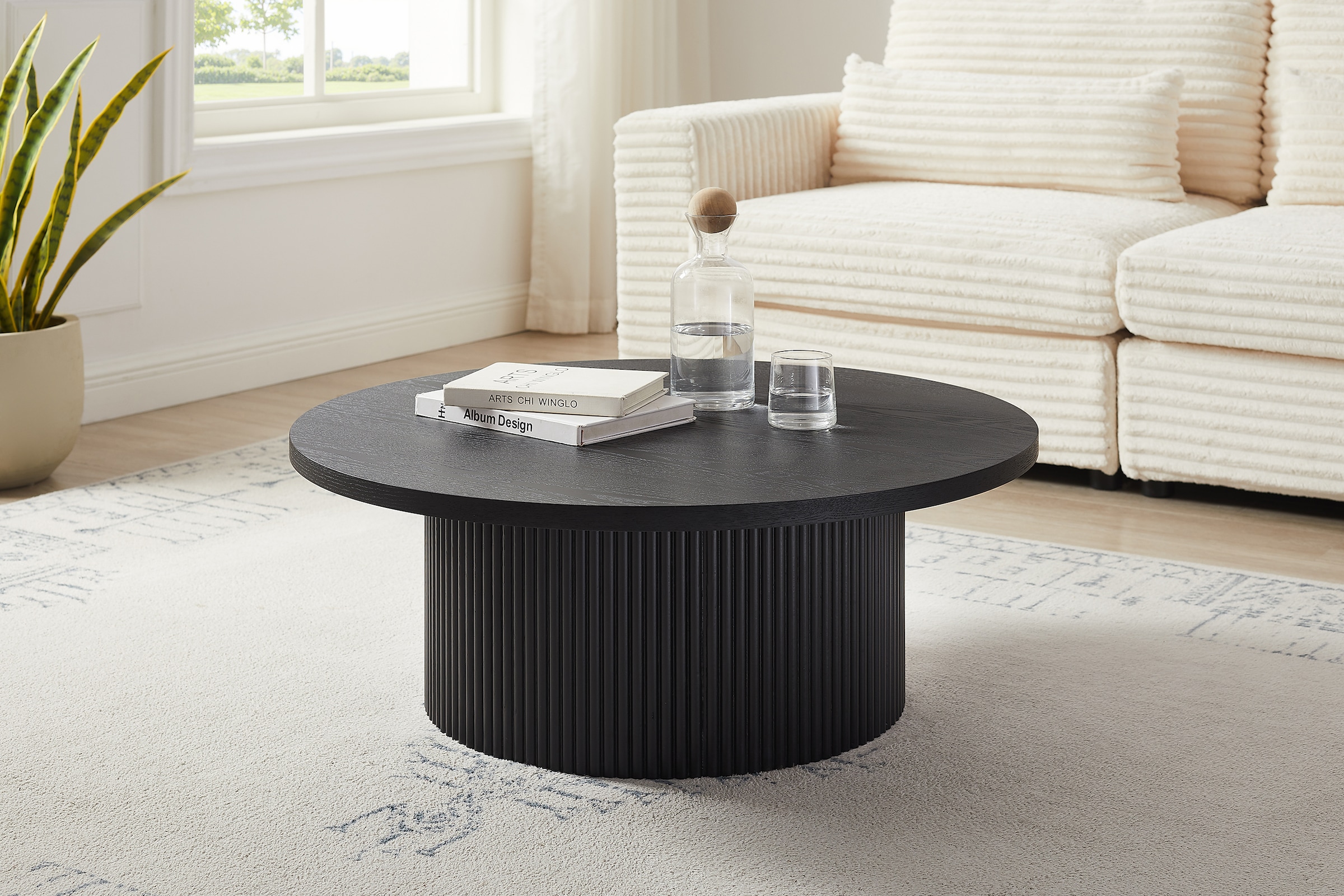 SalesFever Couchtisch, (1 St.), mit Massivholz-Lamellen