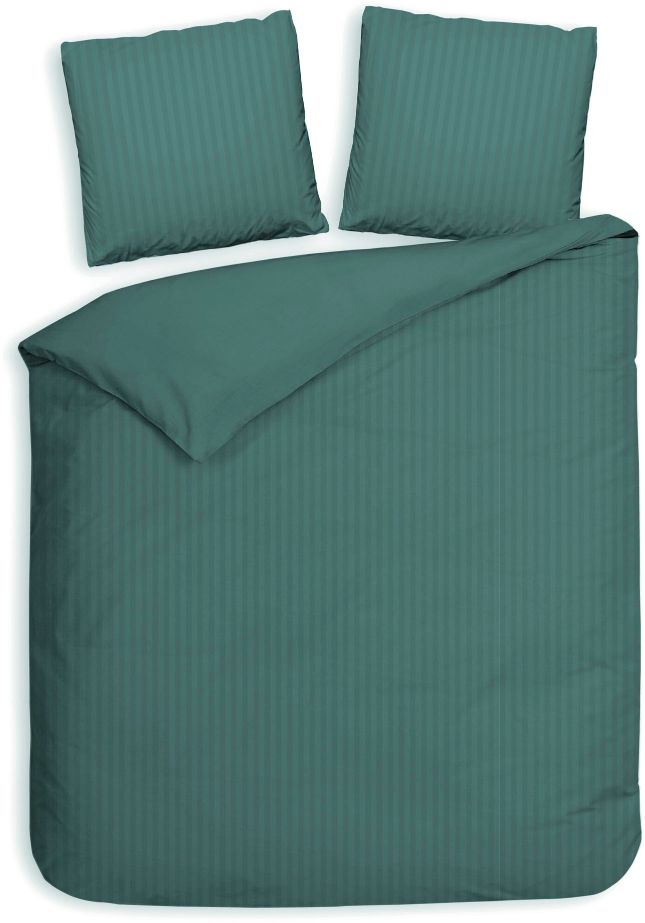 Heckett & Lane Bettwäsche "Banda" 3 Stk. hochwertiges Mako-Satin, Streifen günstig online kaufen