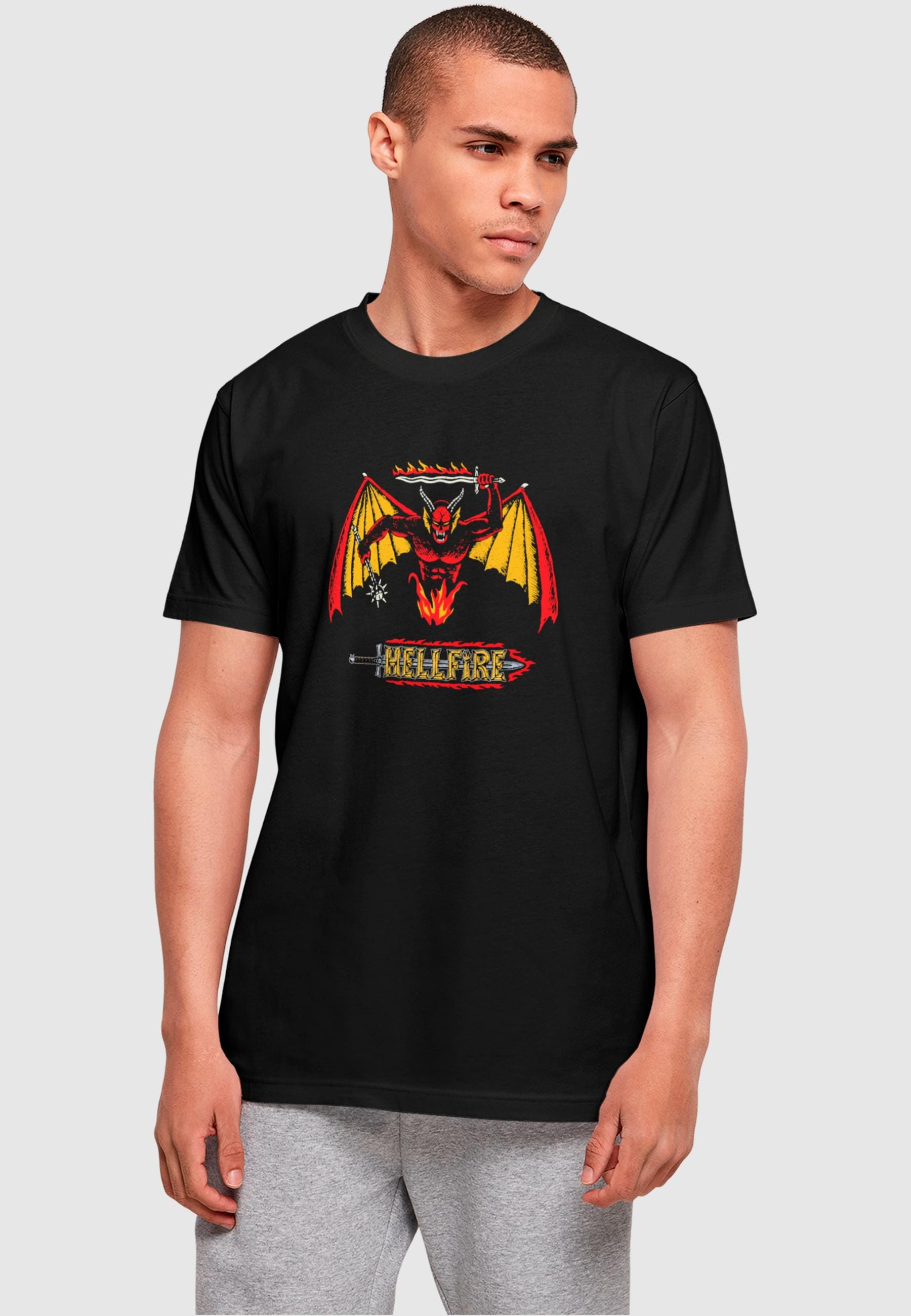 ABSOLUTE CULT T-Shirt "ABSOLUTE CULT Herren Stranger Things - Hellfire Swor günstig online kaufen