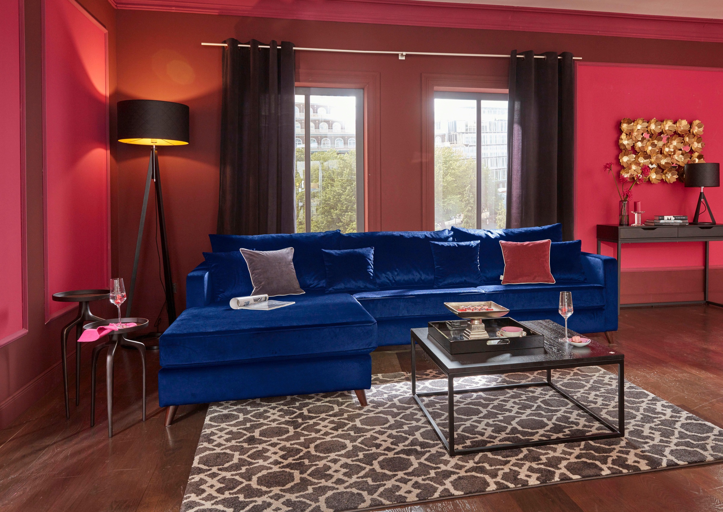 Guido Maria Kretschmer Home&Living Ecksofa "Renesse L-Form", lose Kissen, K günstig online kaufen