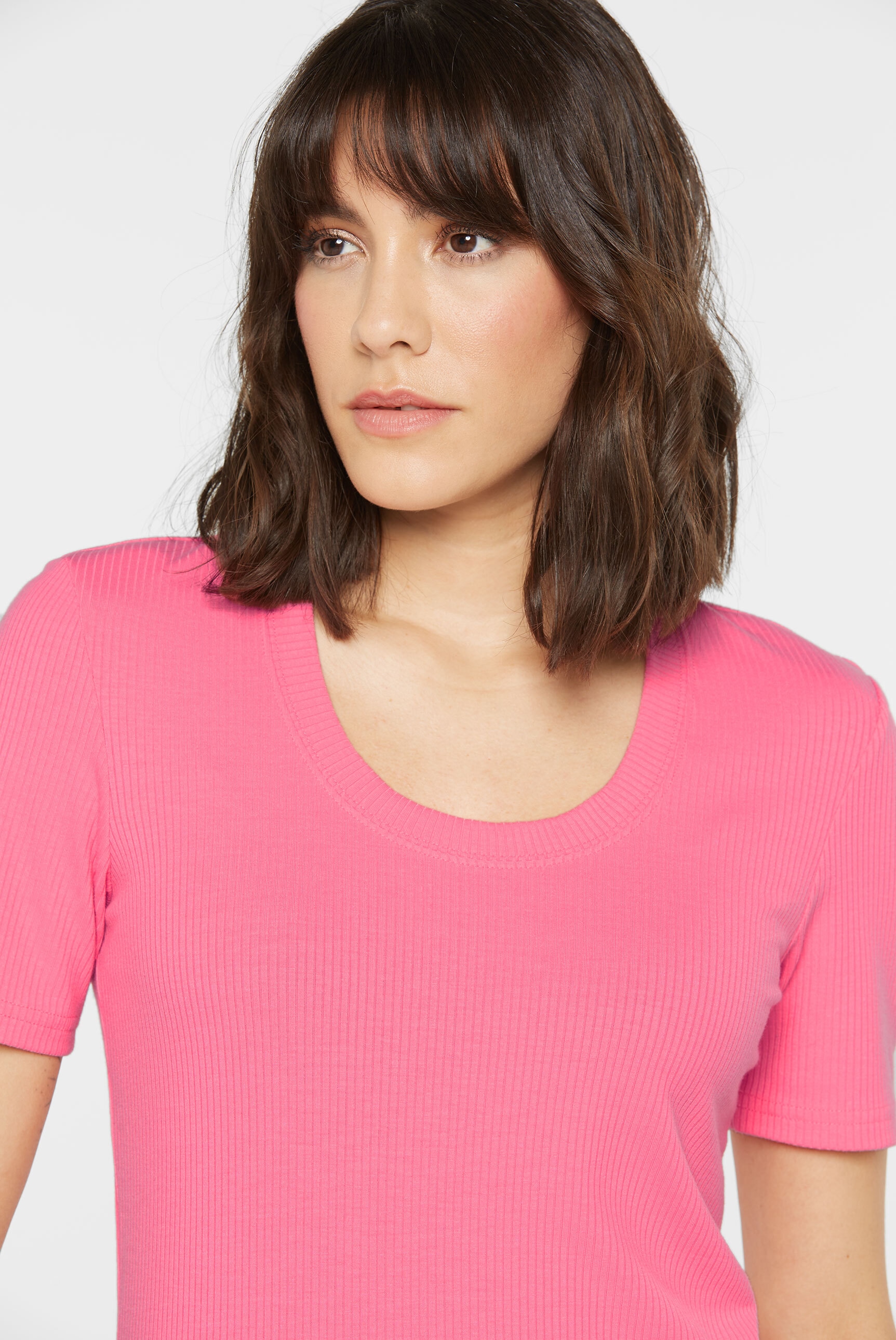 SENSES.THE LABEL Rundhalsshirt, mit Elasthan-Anteil