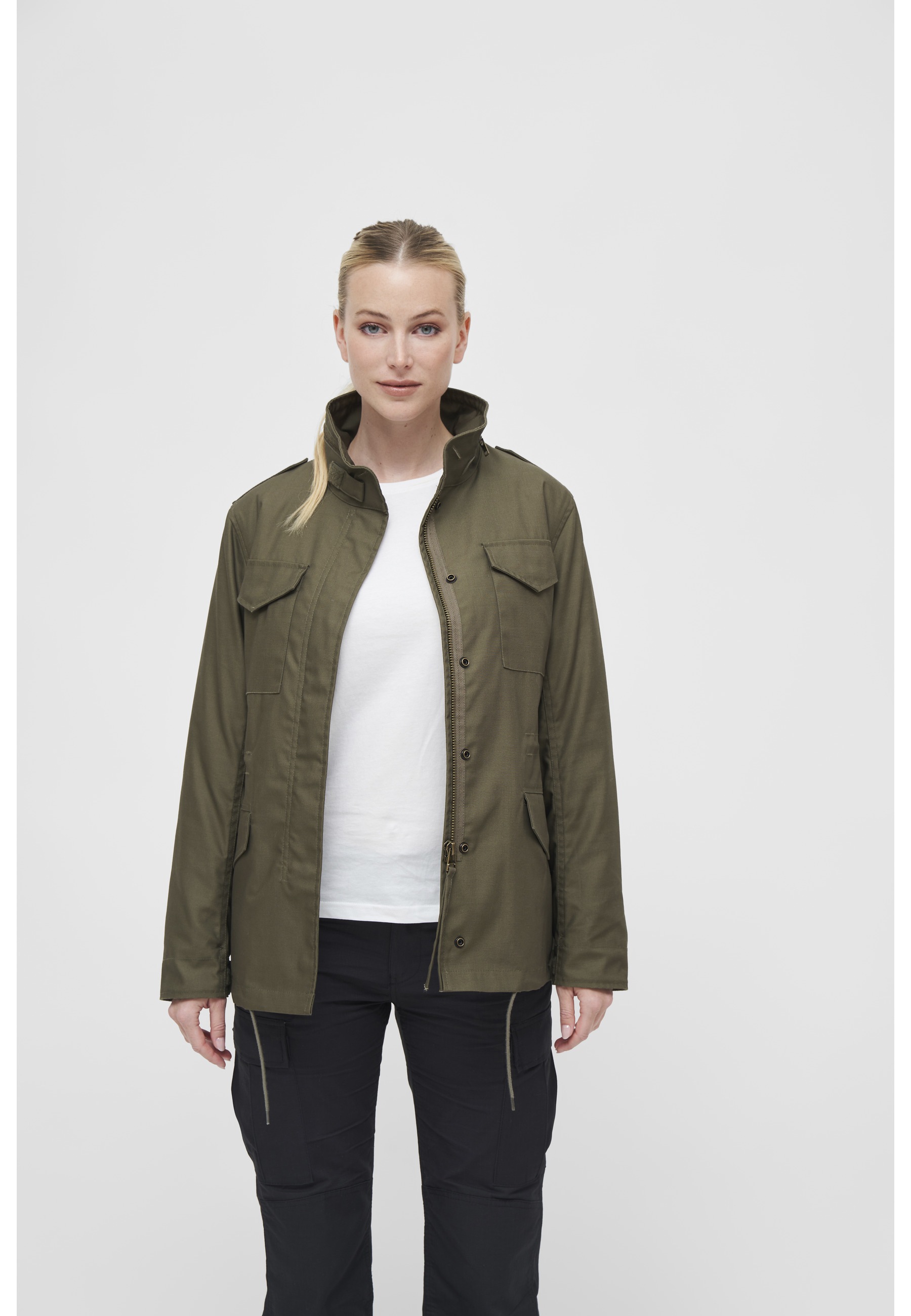 Brandit Parka »Brandit Damen Ladies M65 Standard Jacket« 1 Stk. tlg. mit Kapuze