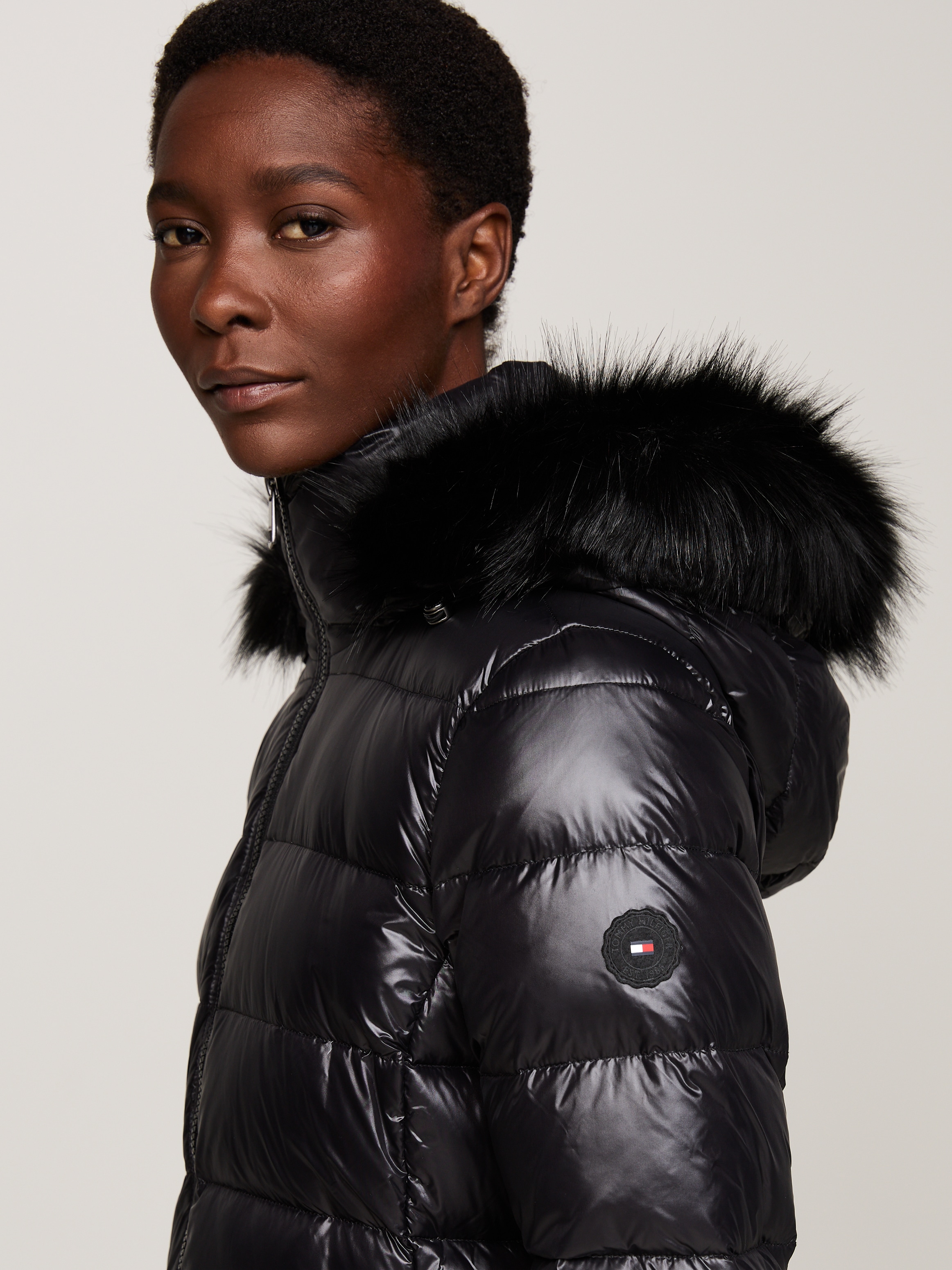 Tommy Hilfiger Langmantel, mit Logoprägung