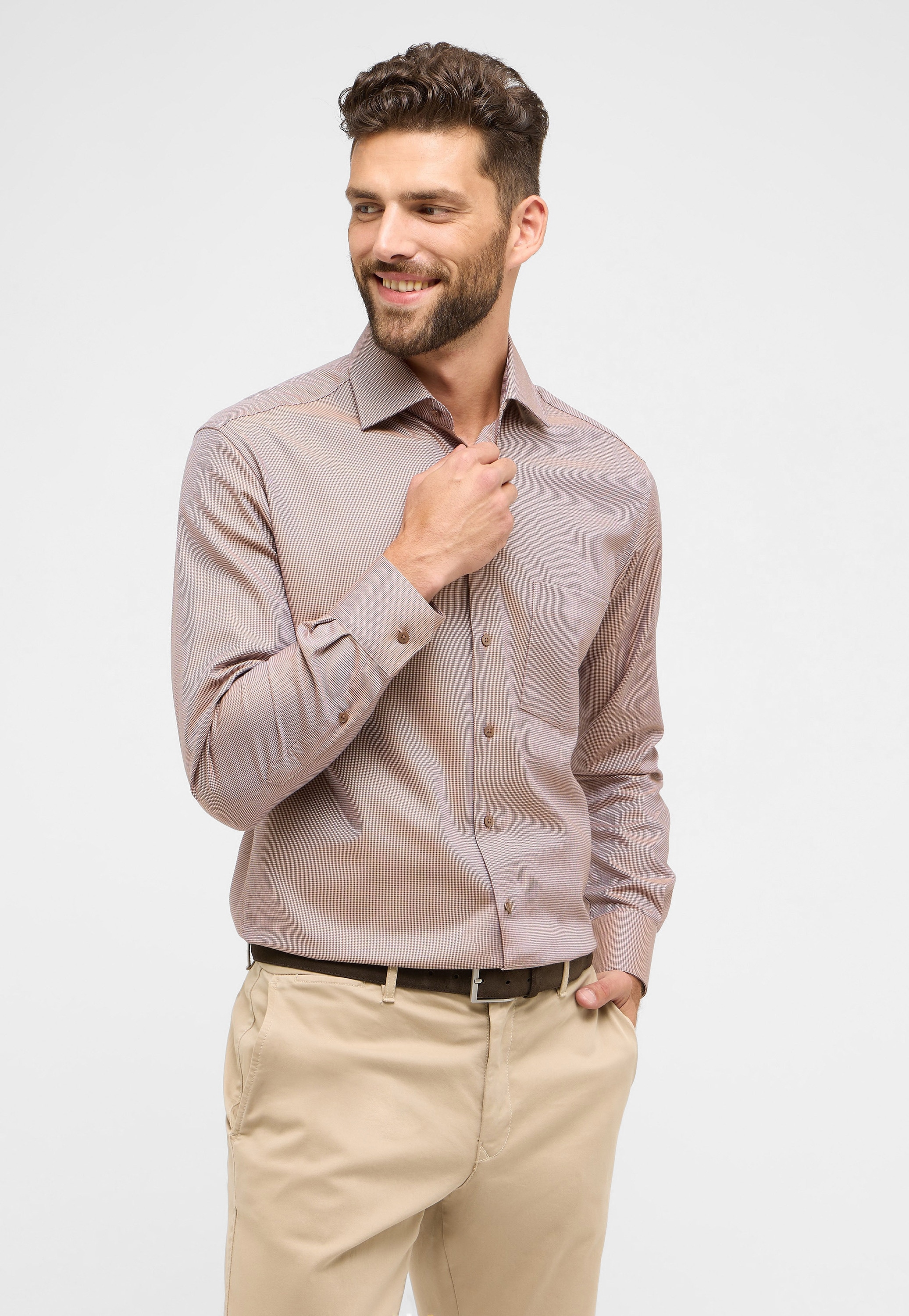 Eterna Langarmhemd "MODERN FIT", NON IRON (bügelfrei) günstig online kaufen
