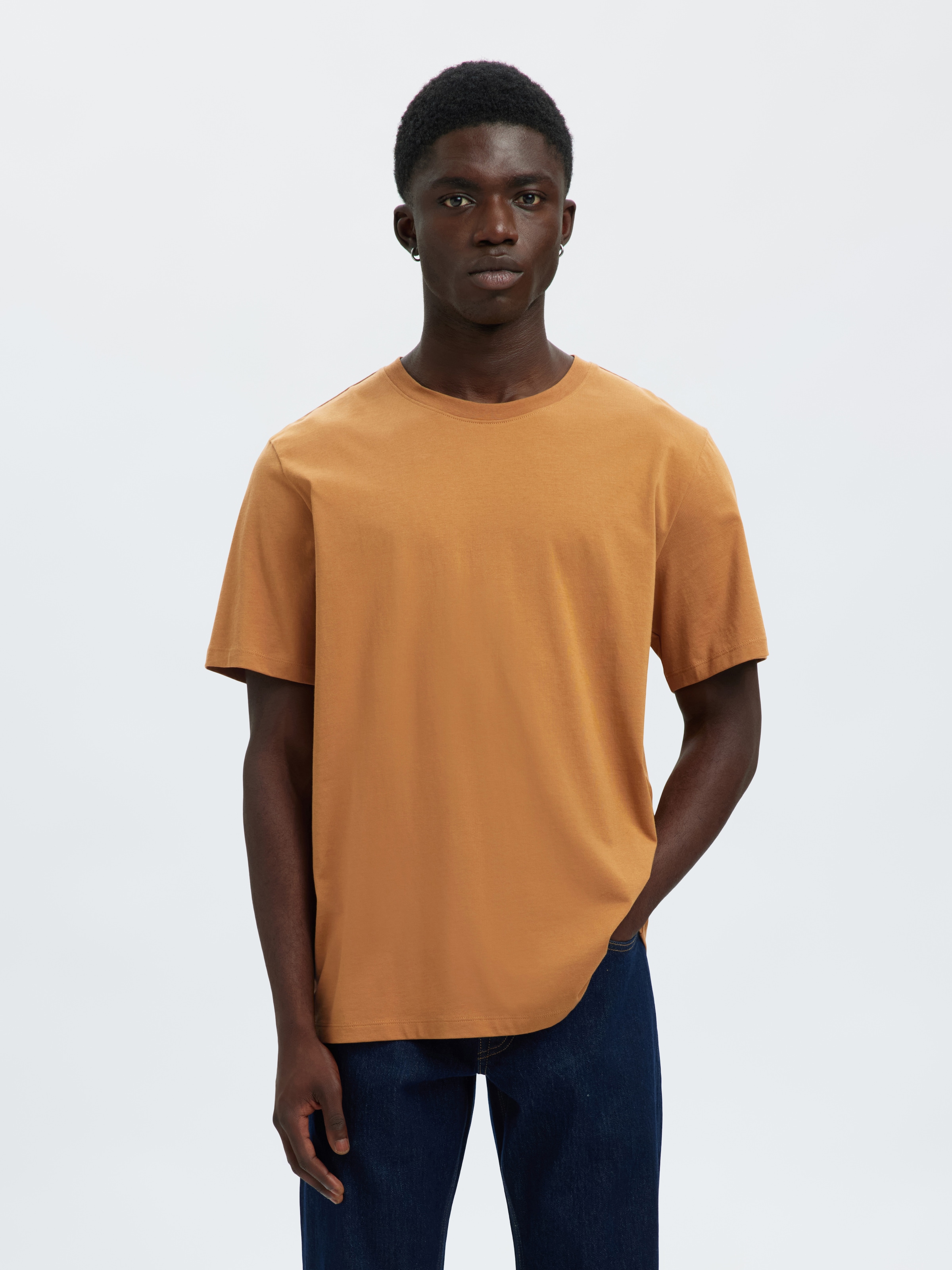 SELECTED HOMME Rundhalsshirt "SLHASPEN SS O-NECK TEE NOOS" günstig online kaufen
