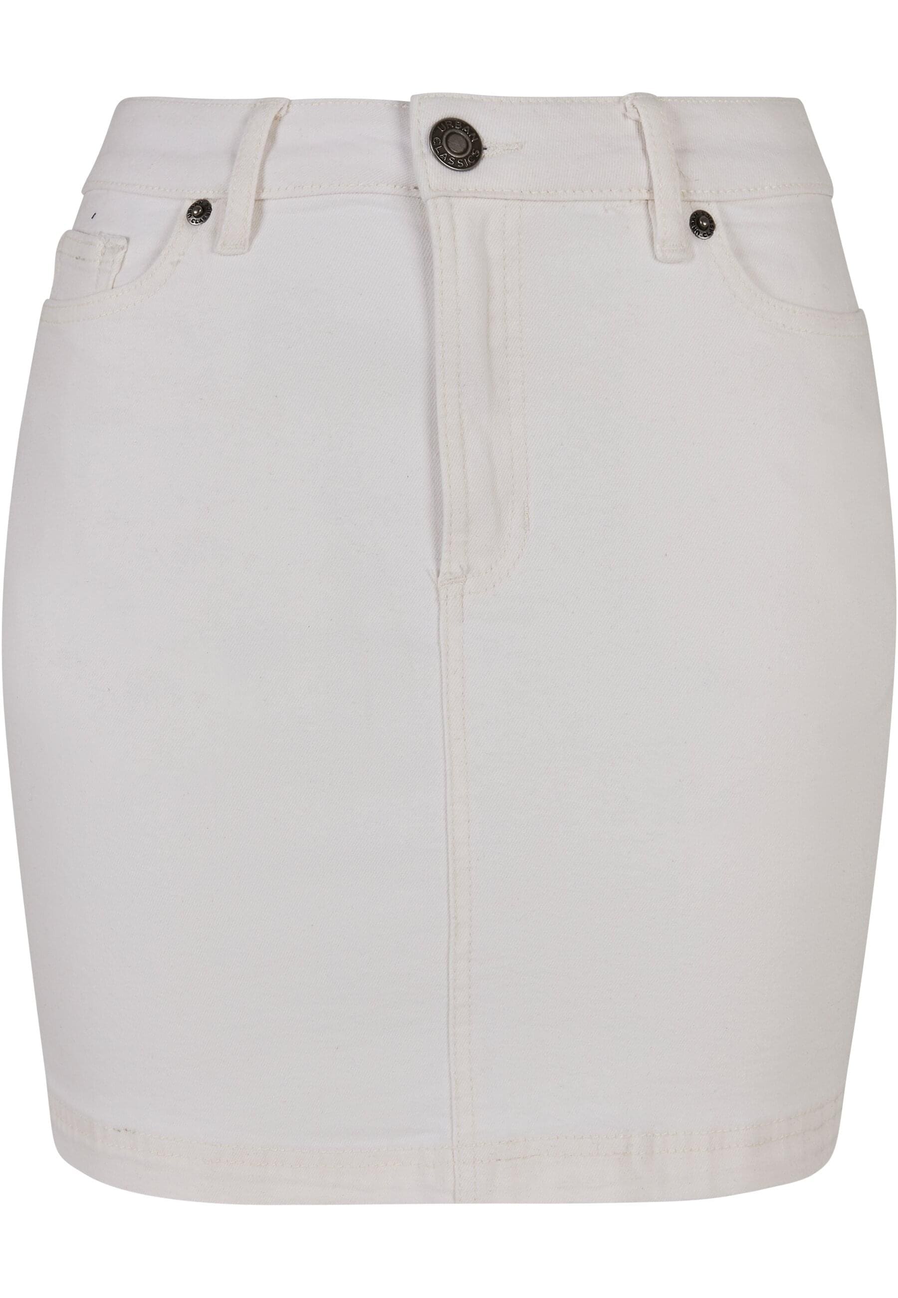 URBAN CLASSICS Jerseyrock »Urban Classics Damen Ladies Organic Stretch Denim Mini Skirt«, (1 tlg.)