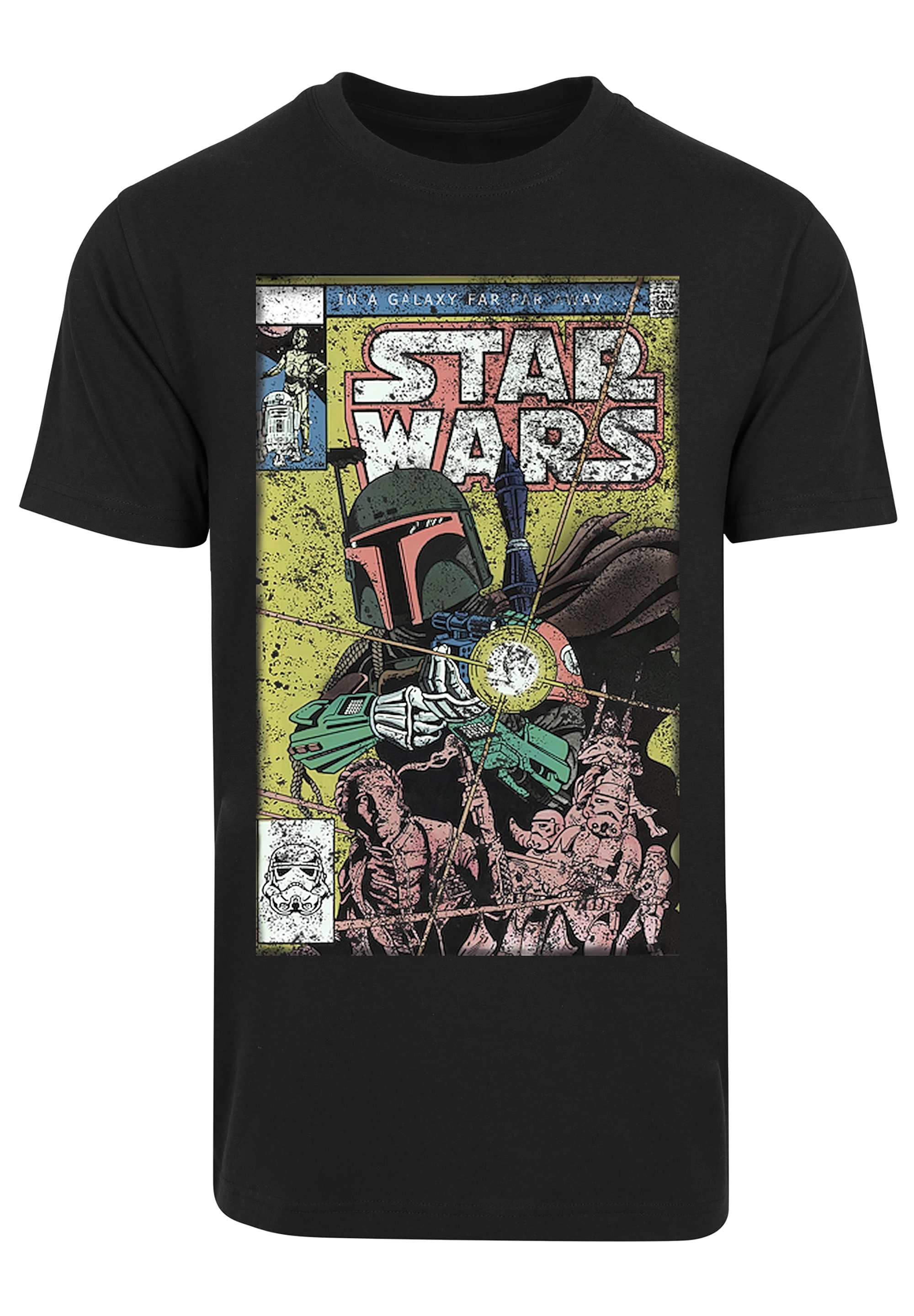 Premium | ▷ - Fett für »Star Wars Krieg BAUR Print Comic Boba T-Shirt Sterne«, der F4NT4STIC