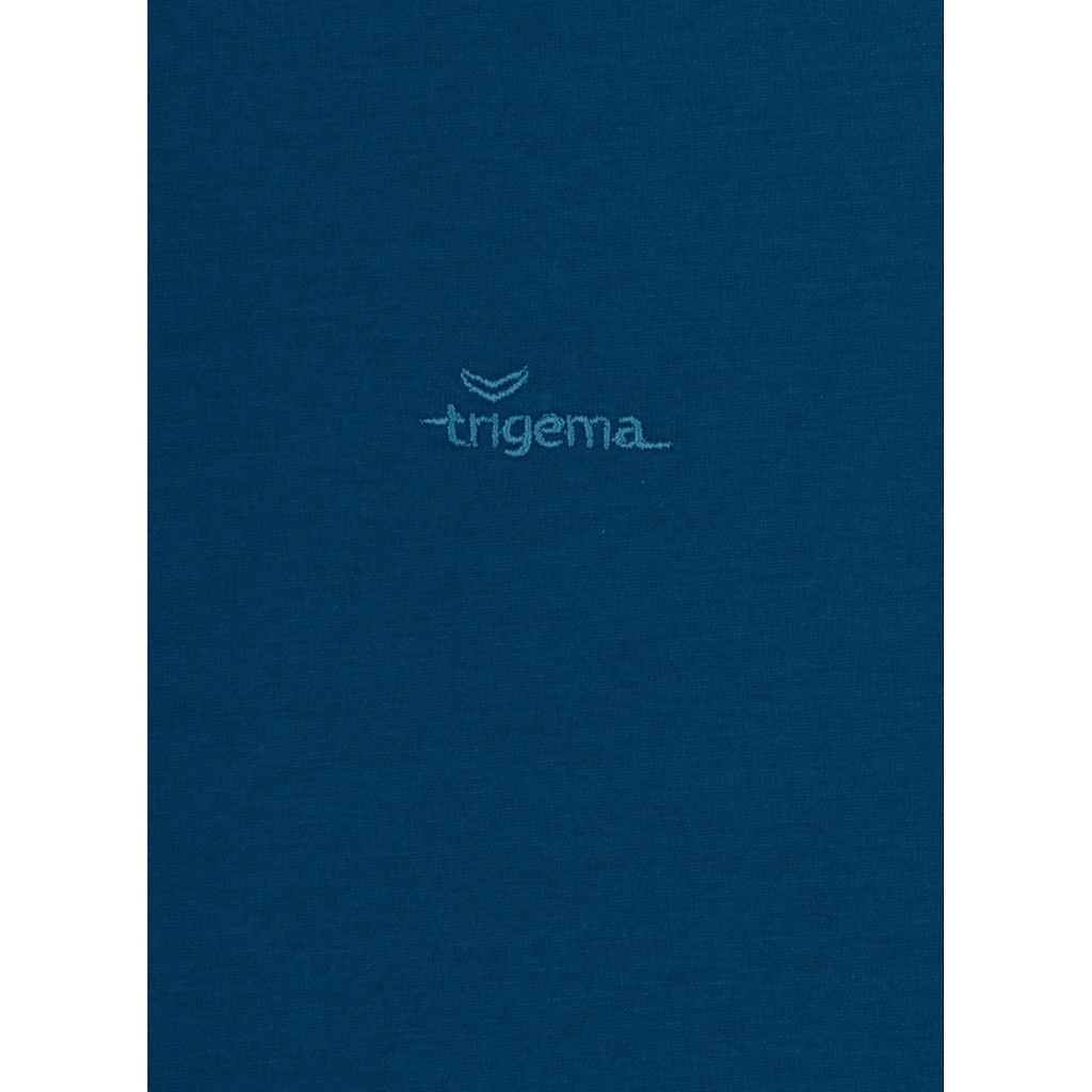 Trigema T-Shirt »TRIGEMA T-Shirt aus Biobaumwolle mit Brusttasche«, (1 tlg.)