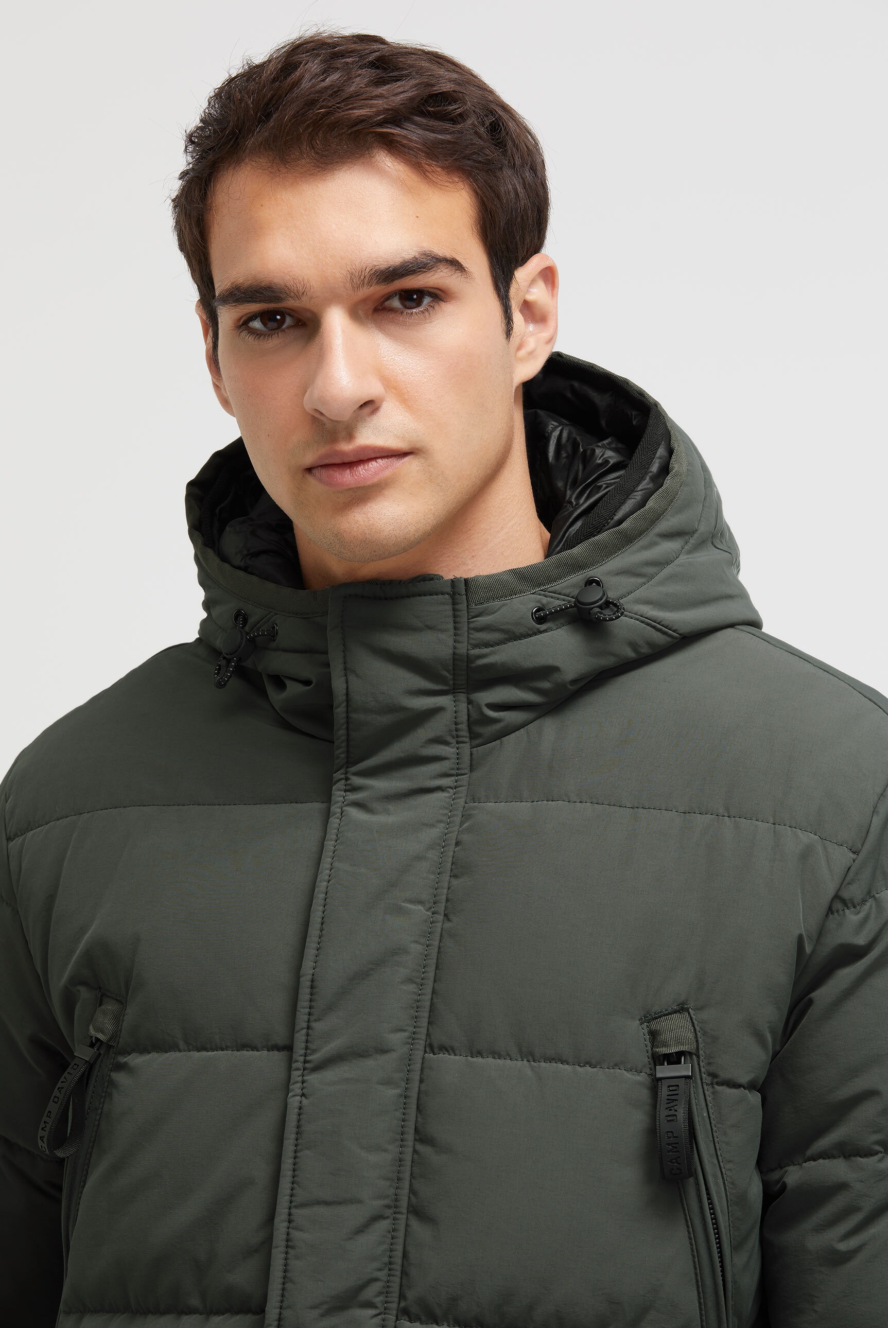 CAMP DAVID Parka mit Kapuze mit Tunnelband in der Taille
