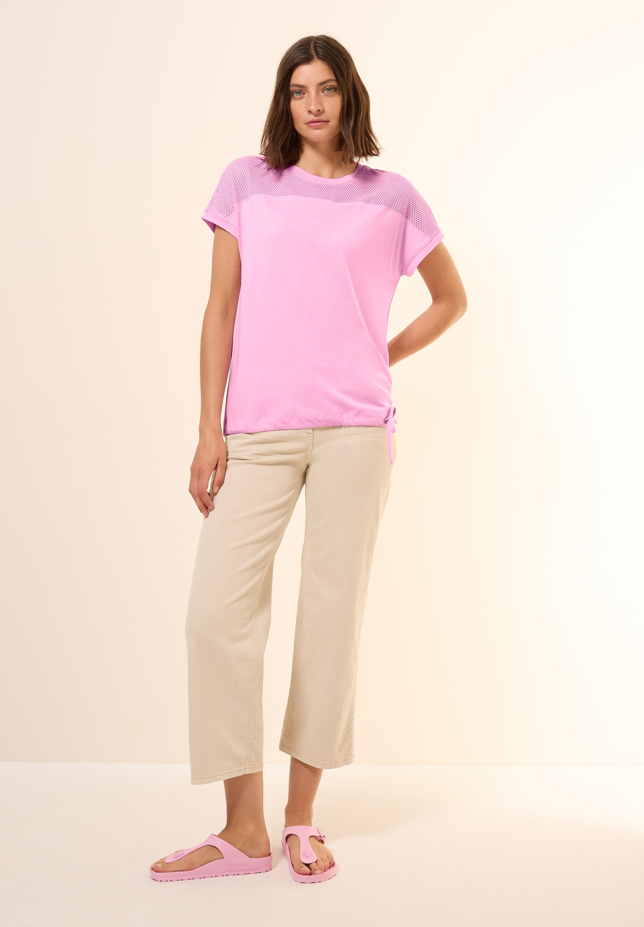 Cecil T-Shirt, mit Tunnelzug am Saum