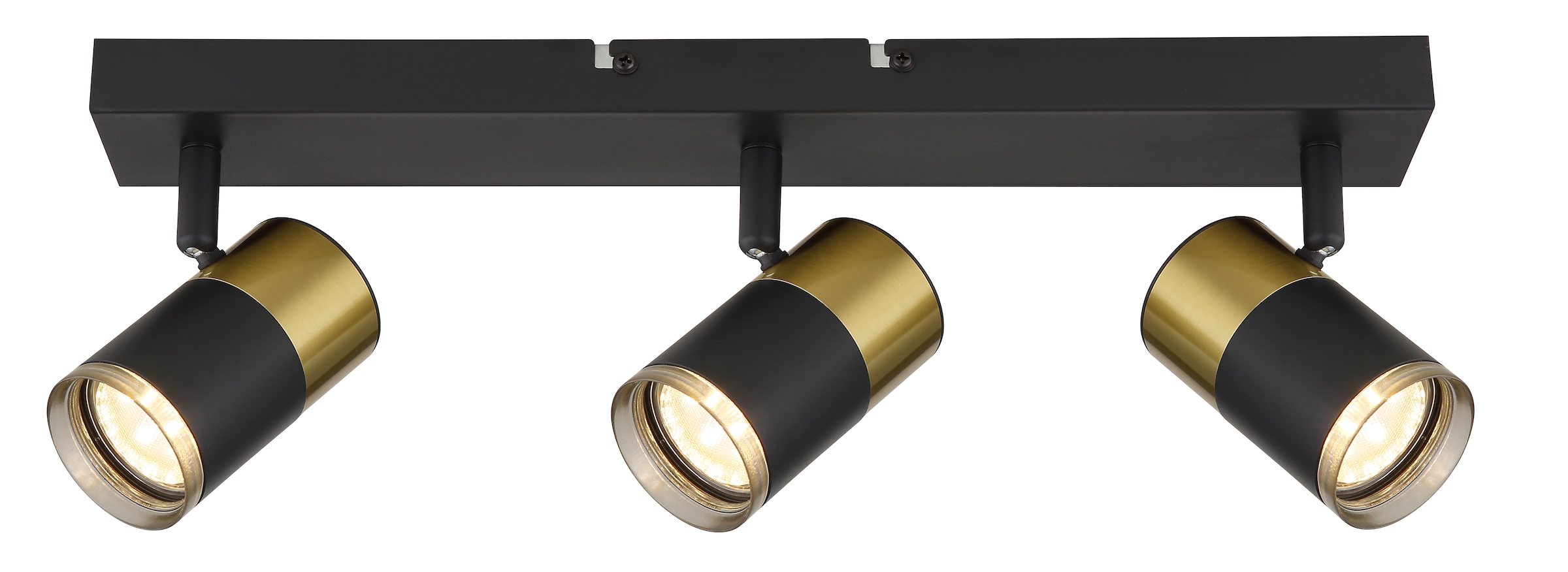 GLOBO LIGHTING Deckenstrahler »BRISBON«, Leuchtmittel GU10 | ohne Leuchtmittel, Deckenspot/kupferfarben/schwarz/Flur/Wohnzimmer