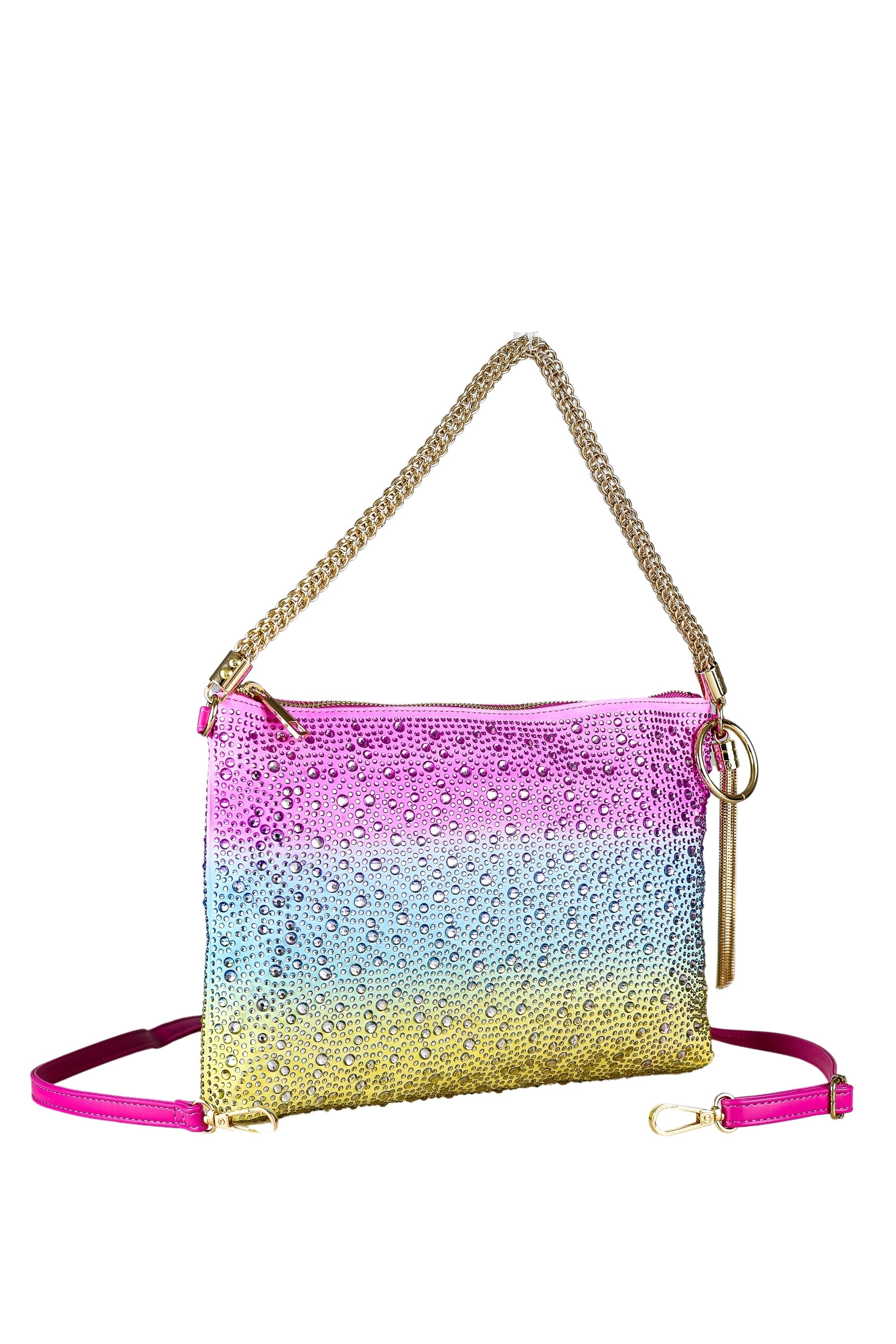 COLLEZIONE ALESSANDRO Schultertasche »Bling«, mit tausenden Strass Glitzersteinen