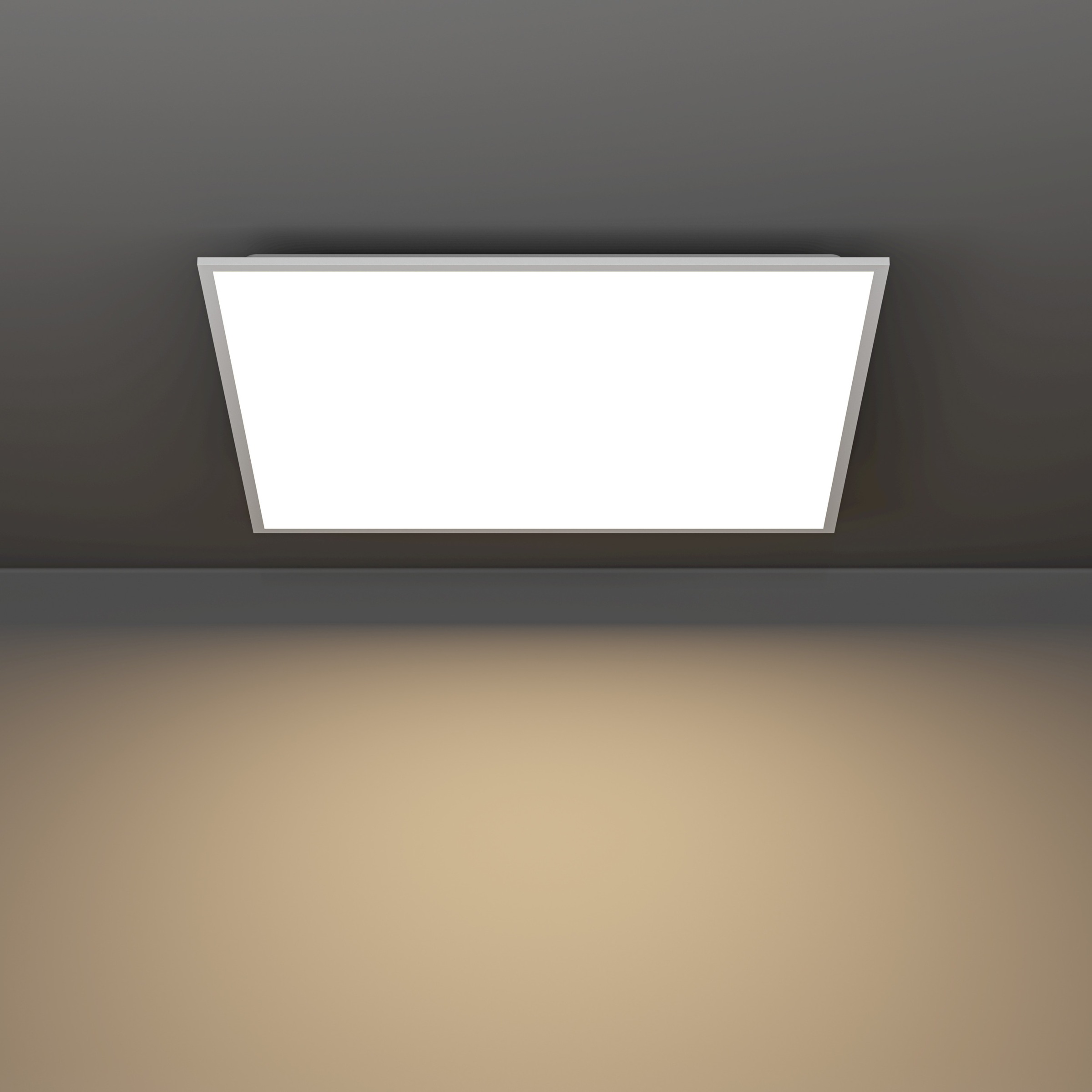 EGLO LED Deckenleuchte »MORADILLO-Z Deckenlampe - Stahl - LED - 33W - IP20« LED-Modul 1 Stk. Kaltweiß | Neutralweiß | RGB | Warmweiß Wohzimmerlampe, Esszimmerlampe, Schlafzimmer, L59,5 x B59,5 x H6,1 cm