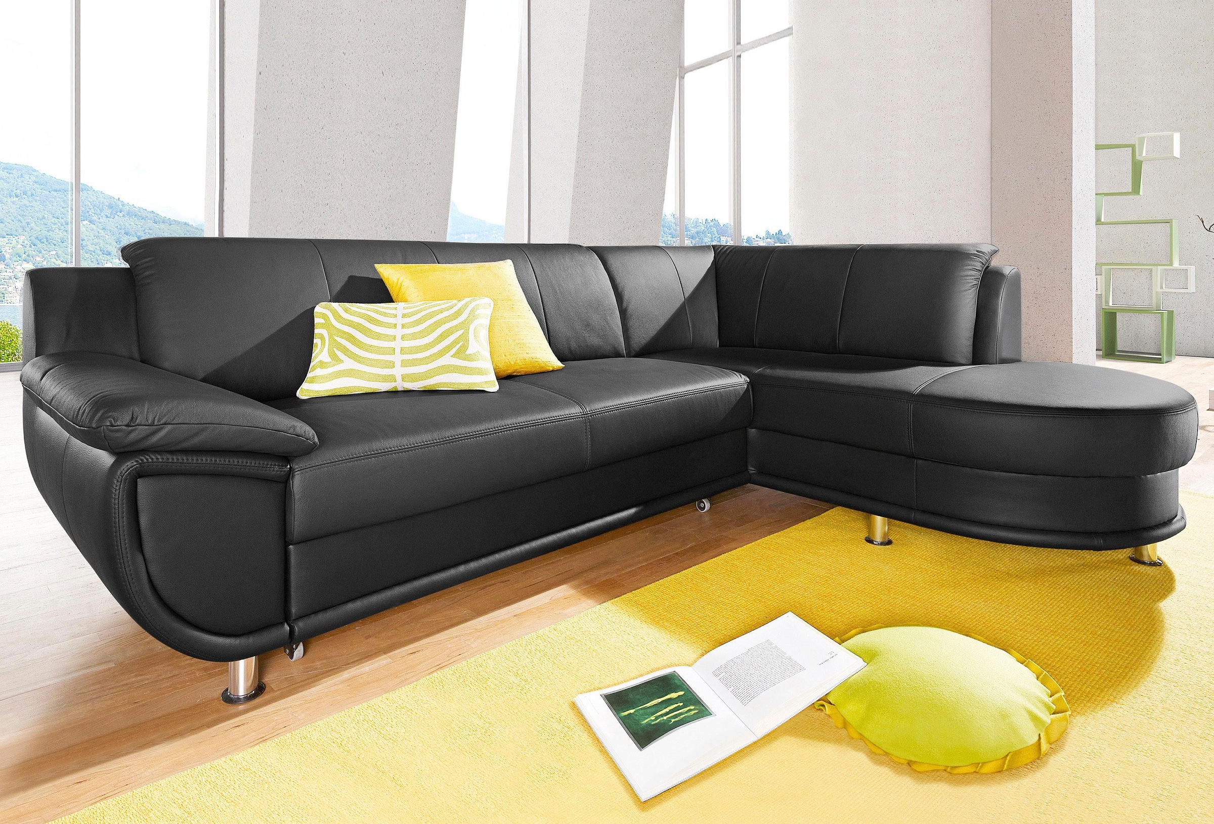 TRENDMANUFAKTUR Ecksofa "Rondo, zeitlos und elegant, bequem, L-Form", wahlw günstig online kaufen