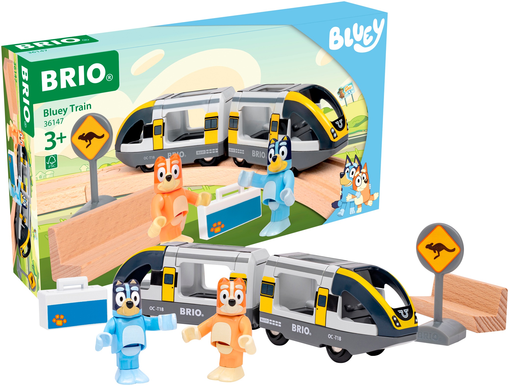 BRIO® Spielzeug-Zug »BRIO® WORLD, Bluey Reisezug (36147)«