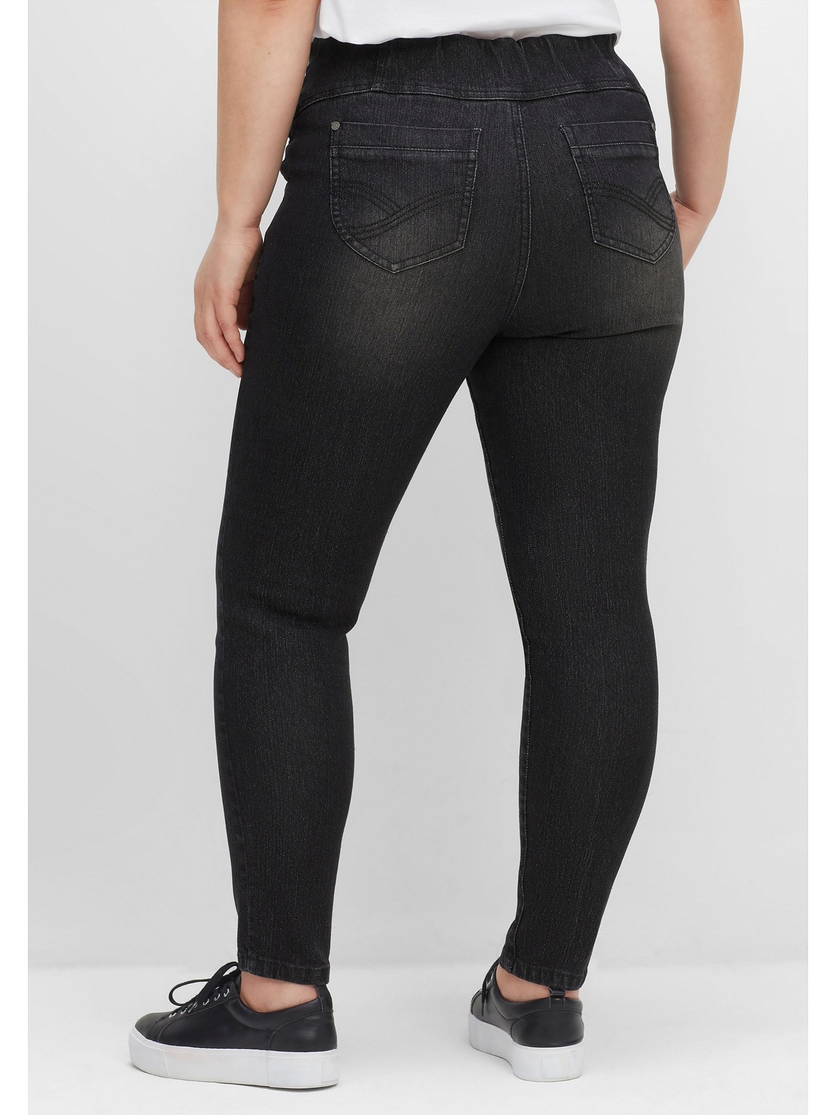 Sheego Schlupfjeans "Große Größen", mit breitem Gummibund günstig online kaufen