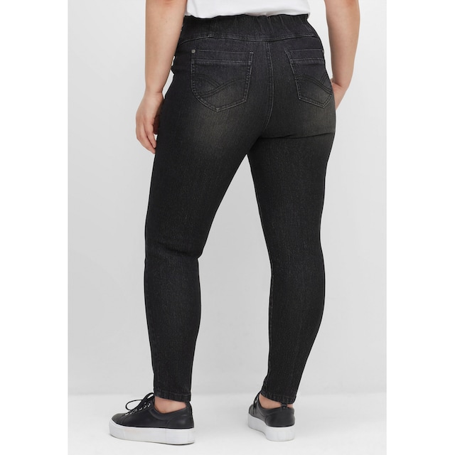 Sheego Schlupfjeans »Jeggings«, mit breitem Gummibund für kaufen | BAUR