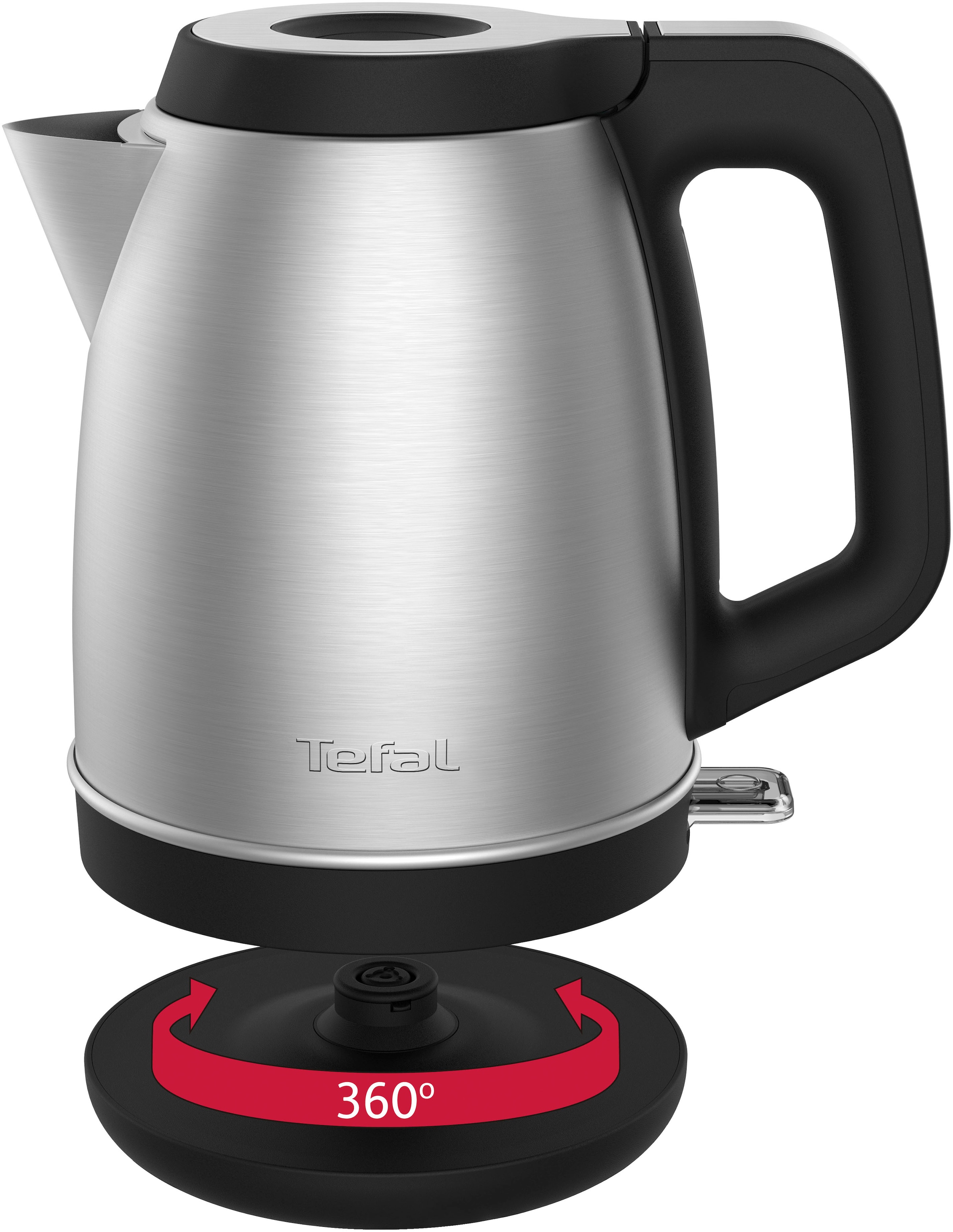 Tefal Wasserkocher »KI280D Element, Premium-Edelstahl, großes Fassungsvermögen von 1,7 l«, 1,7 l, 2400 W, KI280D Element, Premium-Edelstahl, großes Fassungsvermögen von 1,7 l