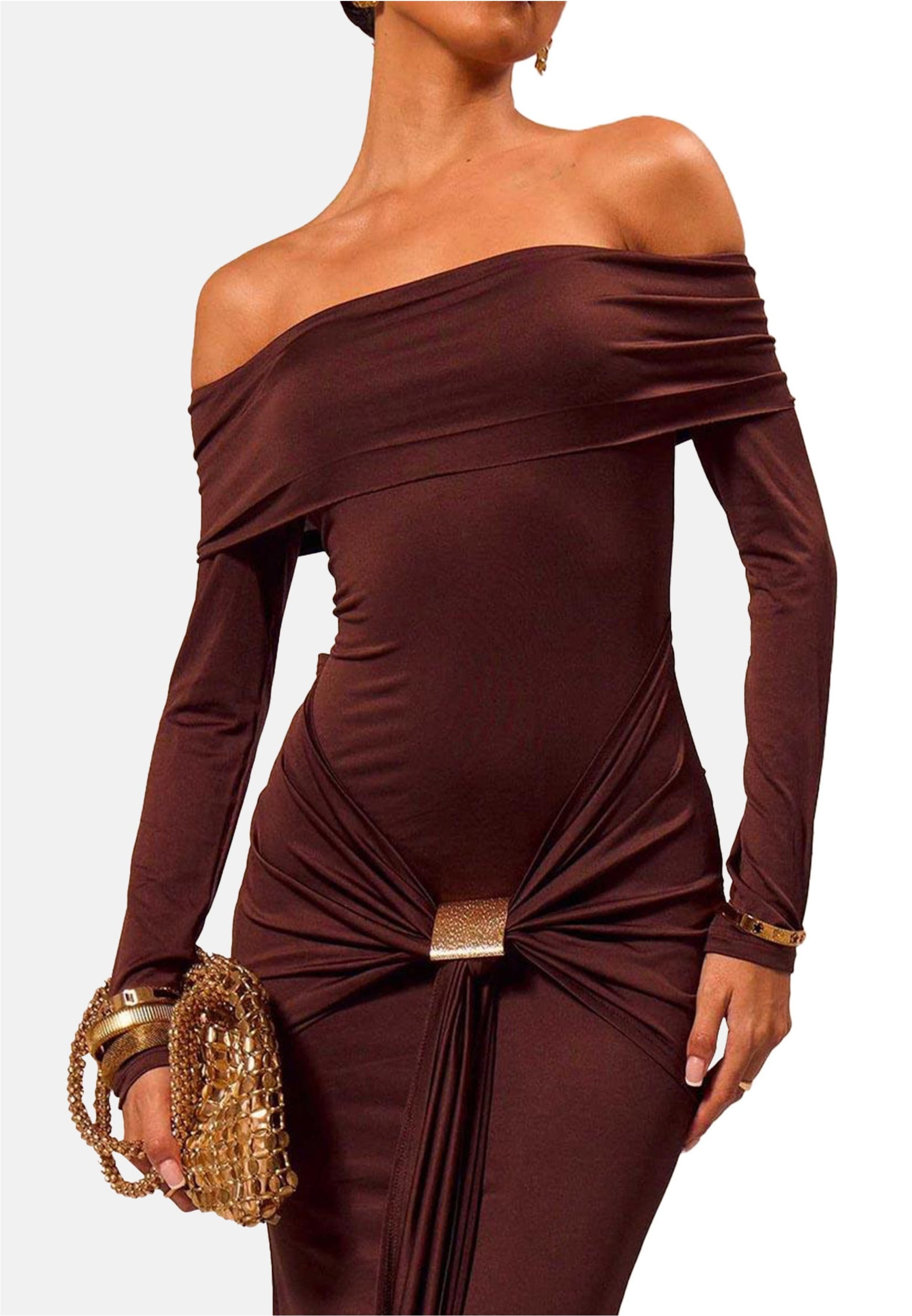Moda Minx Jerseykleid »Samantha Off Shoulder Dress«, im schulterfreien Design