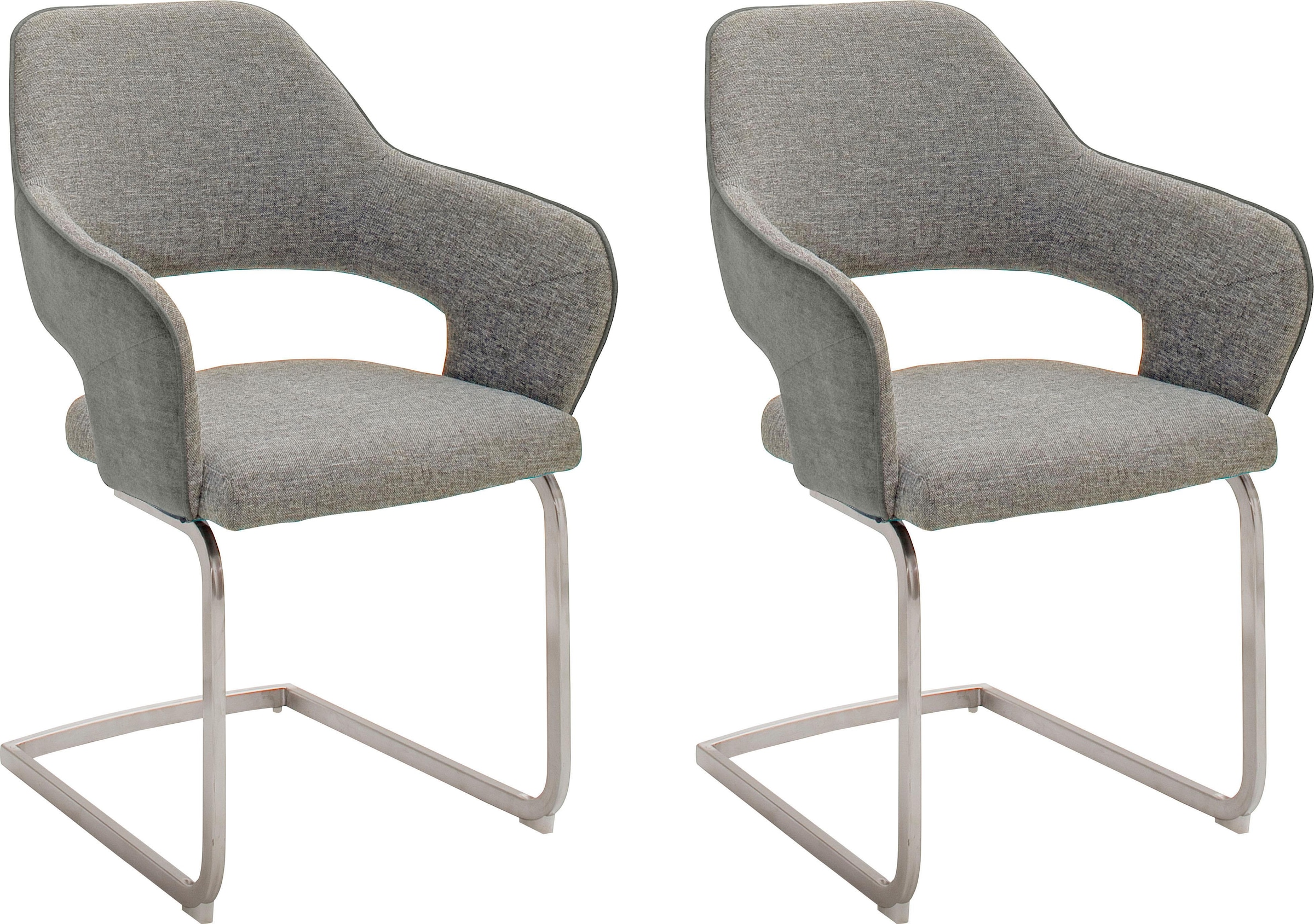 MCA furniture Freischwinger "NEWCASTEL" (Set) 2 Stk. Stuhl belastbar bis 12 günstig online kaufen