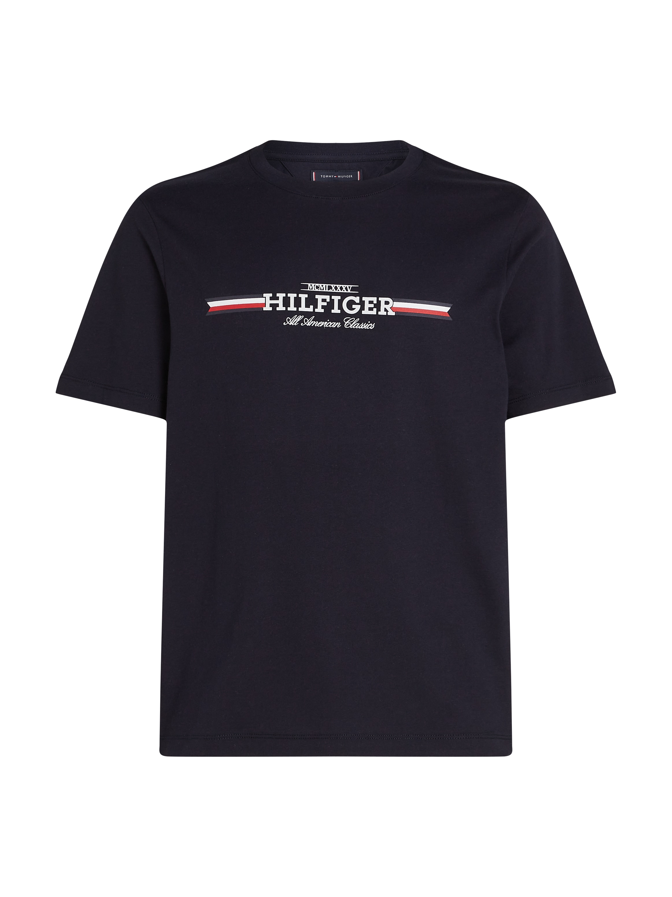 Tommy Hilfiger Rundhalsshirt »HILFIGER CHEST STRIPE TEE«