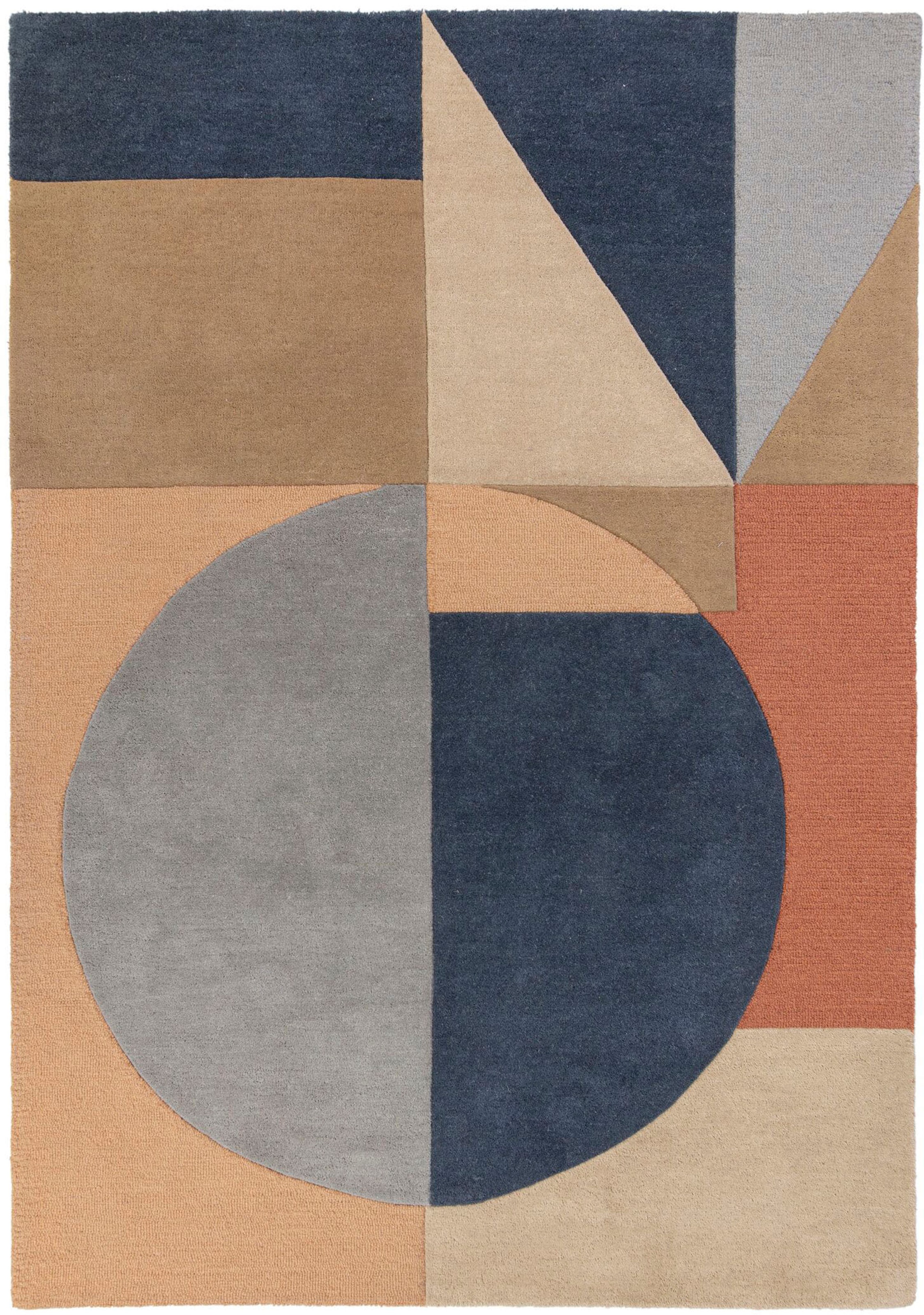 FLAIR RUGS Wollteppich "Esre, geometrisch und abstrakt" rechteckig 9 mm Höh günstig online kaufen
