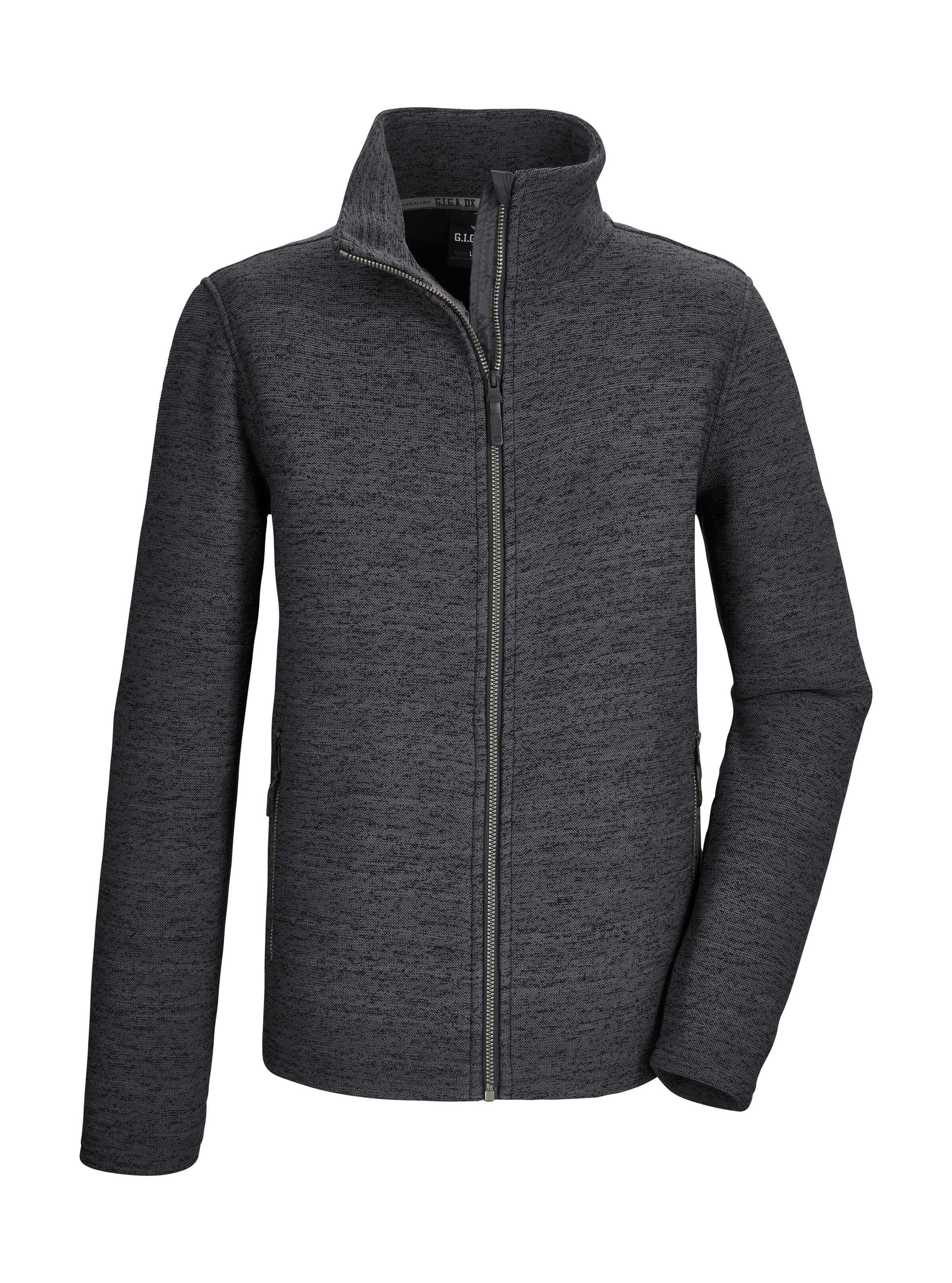G.I.G.A. DX by killtec Fleecejacke "GW 35 MN FLC JCKT" Fleecejacke mit Stehkragen, Zipper-Taschen, Kinnschutz