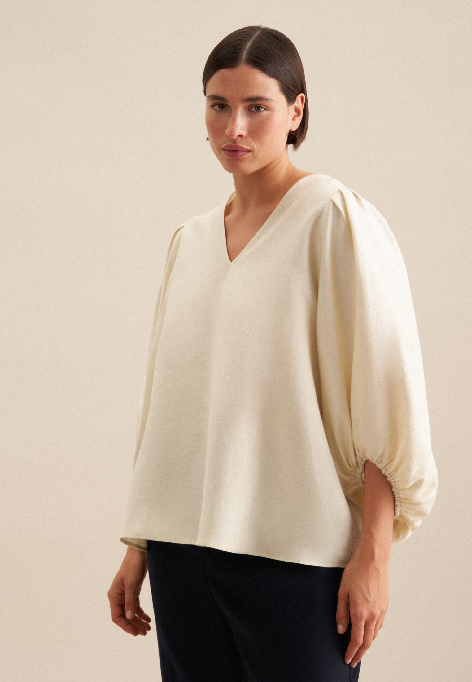 seidensticker Shirtbluse »Schwarze Rose« 3/4-Arm V-N...