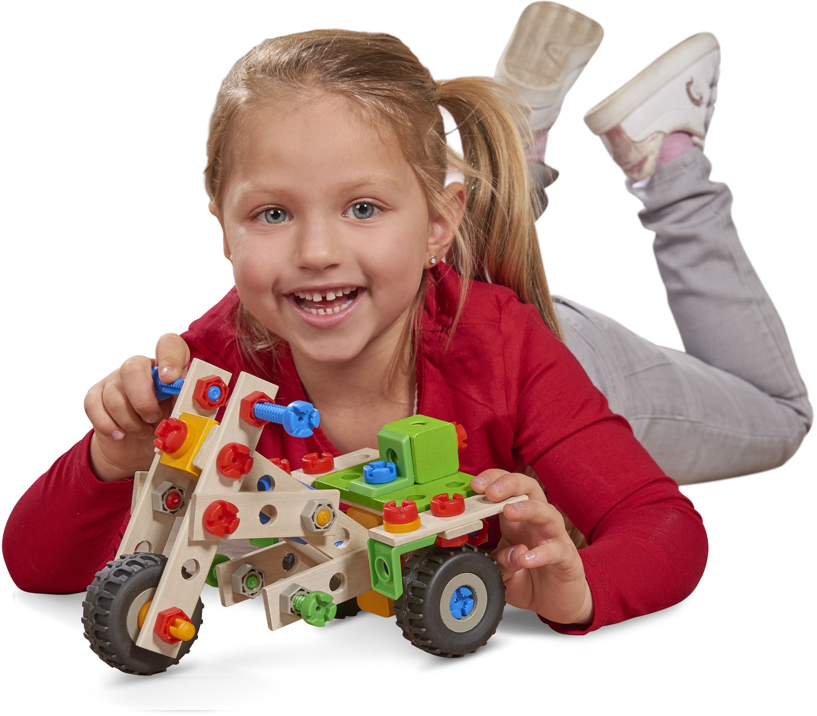 Eichhorn Konstruktionsspielsteine »Constructor Quad, 110-tlg.«, (110 St.), Made in Germany, FSC®- schützt Wald - weltweit