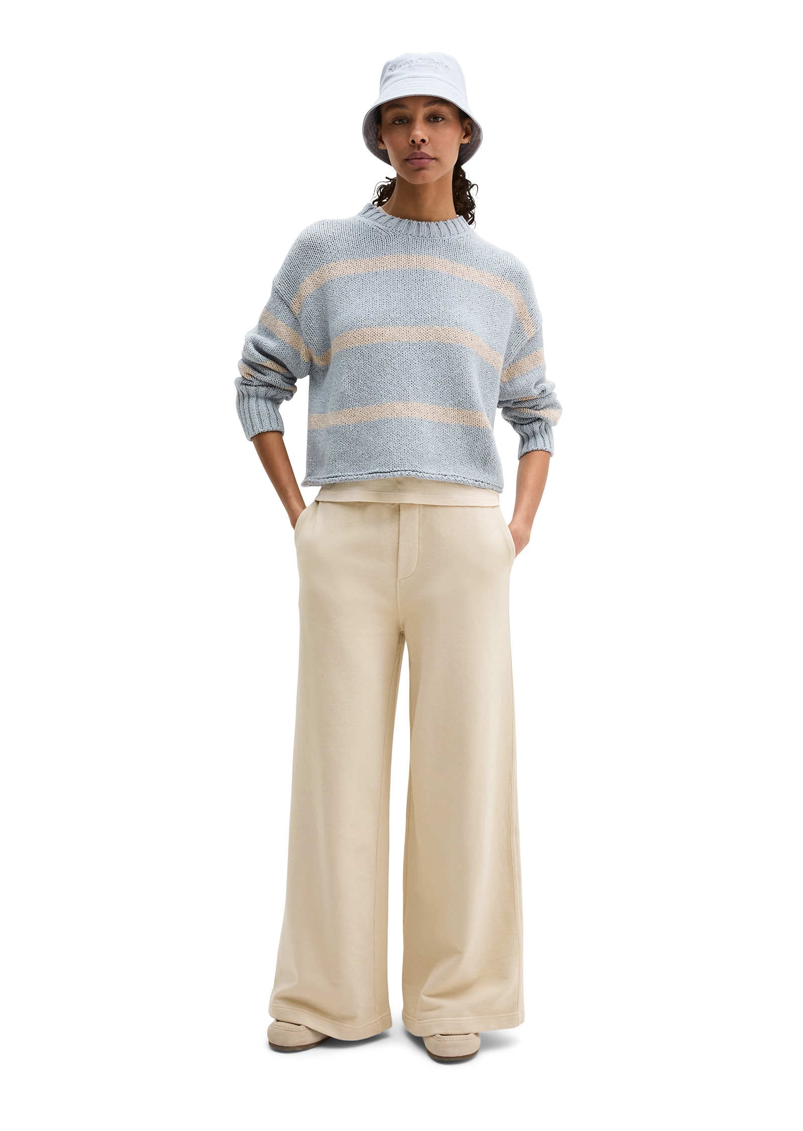 Marc O'Polo Rundhalspullover »aus hochwertigem Baumwoll-Mix«