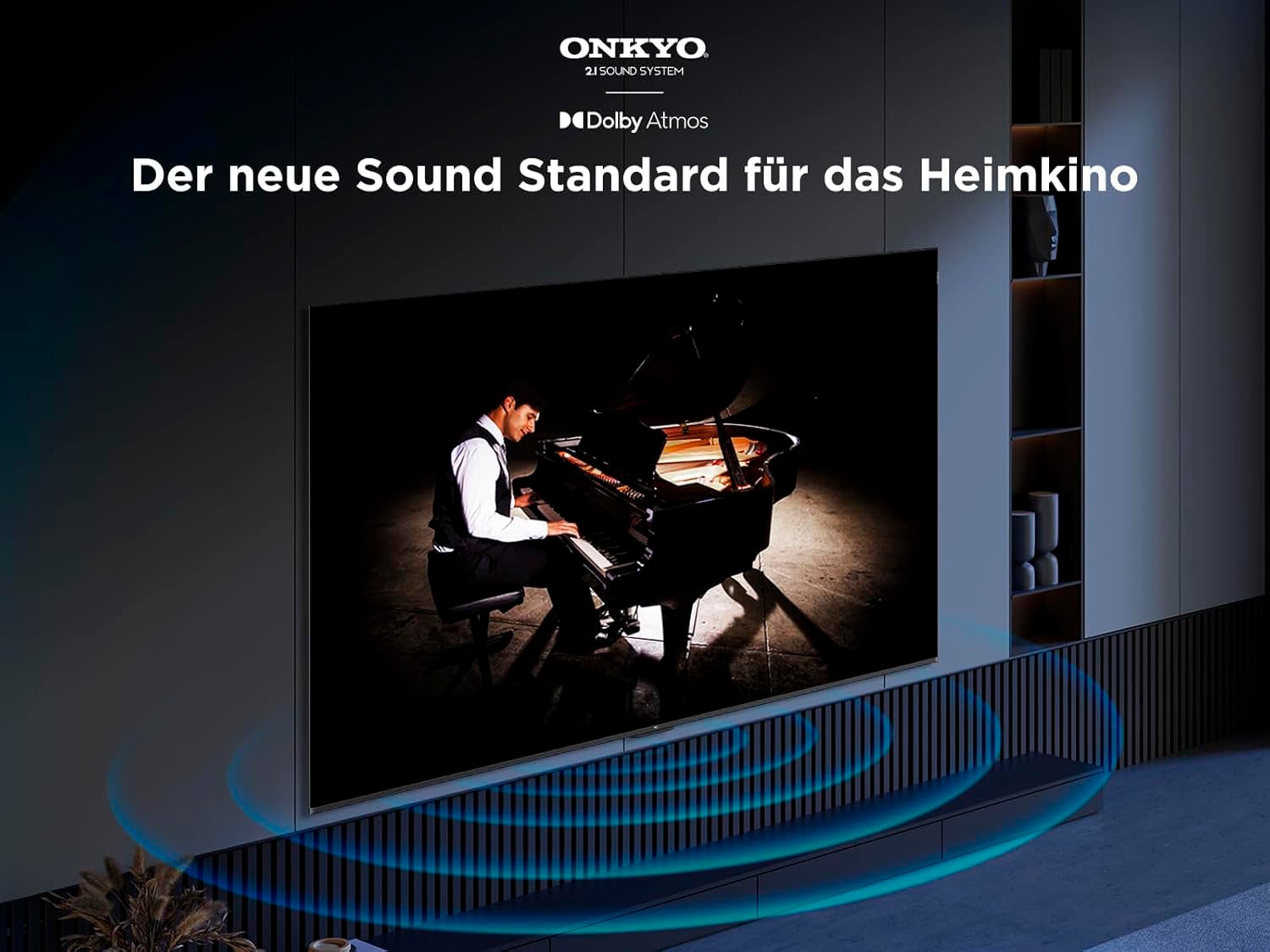 TCL QLED-Fernseher »65P81KX1«, 4K Ultra HD, Google TV-Smart-TV, 144Hz, Multi-HDR, Dolby Vision, Game Master, Smart TV, Apple TV, ONKYO