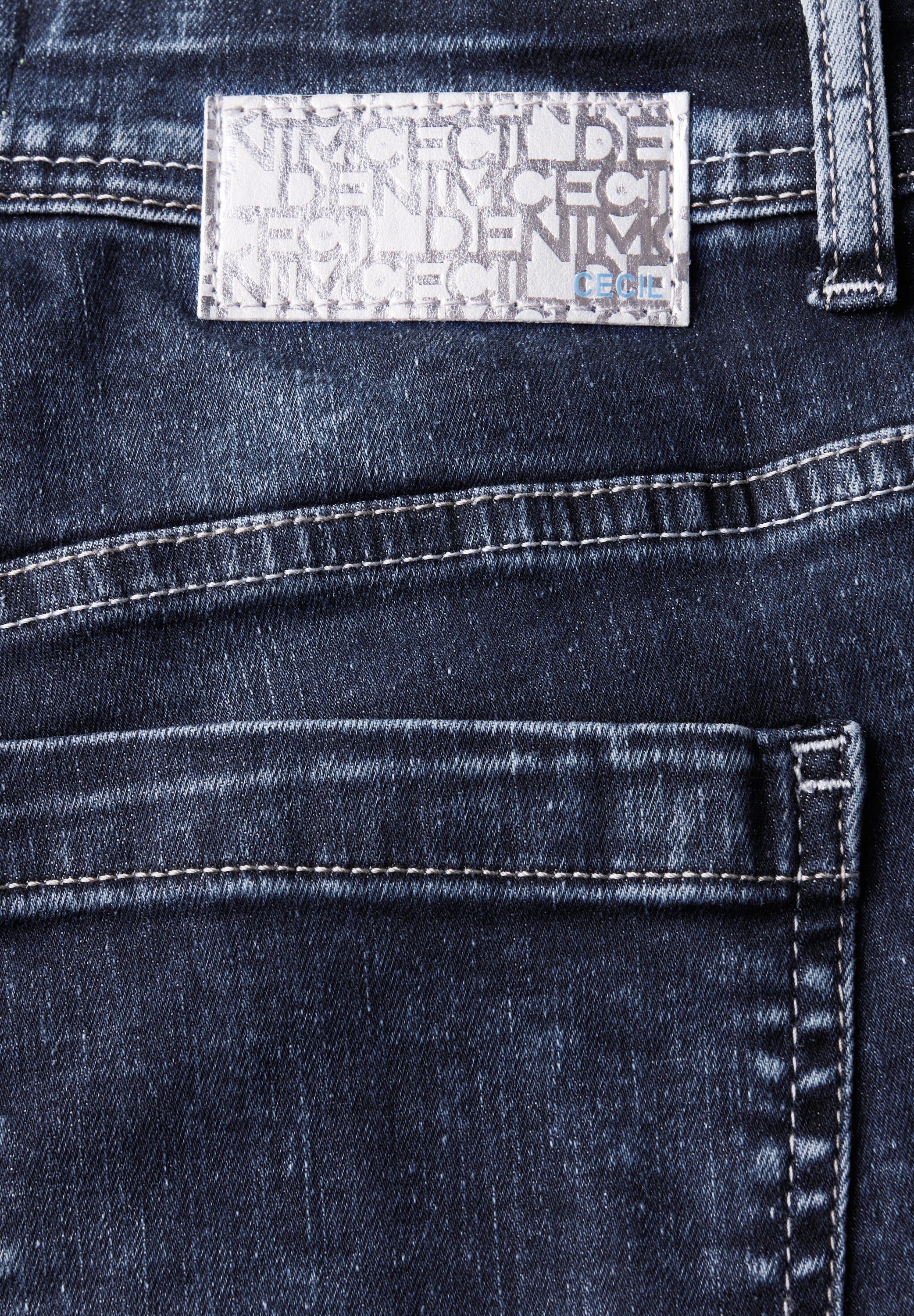 Thumbnail - Cecil Slim-fit-Jeans High Waist