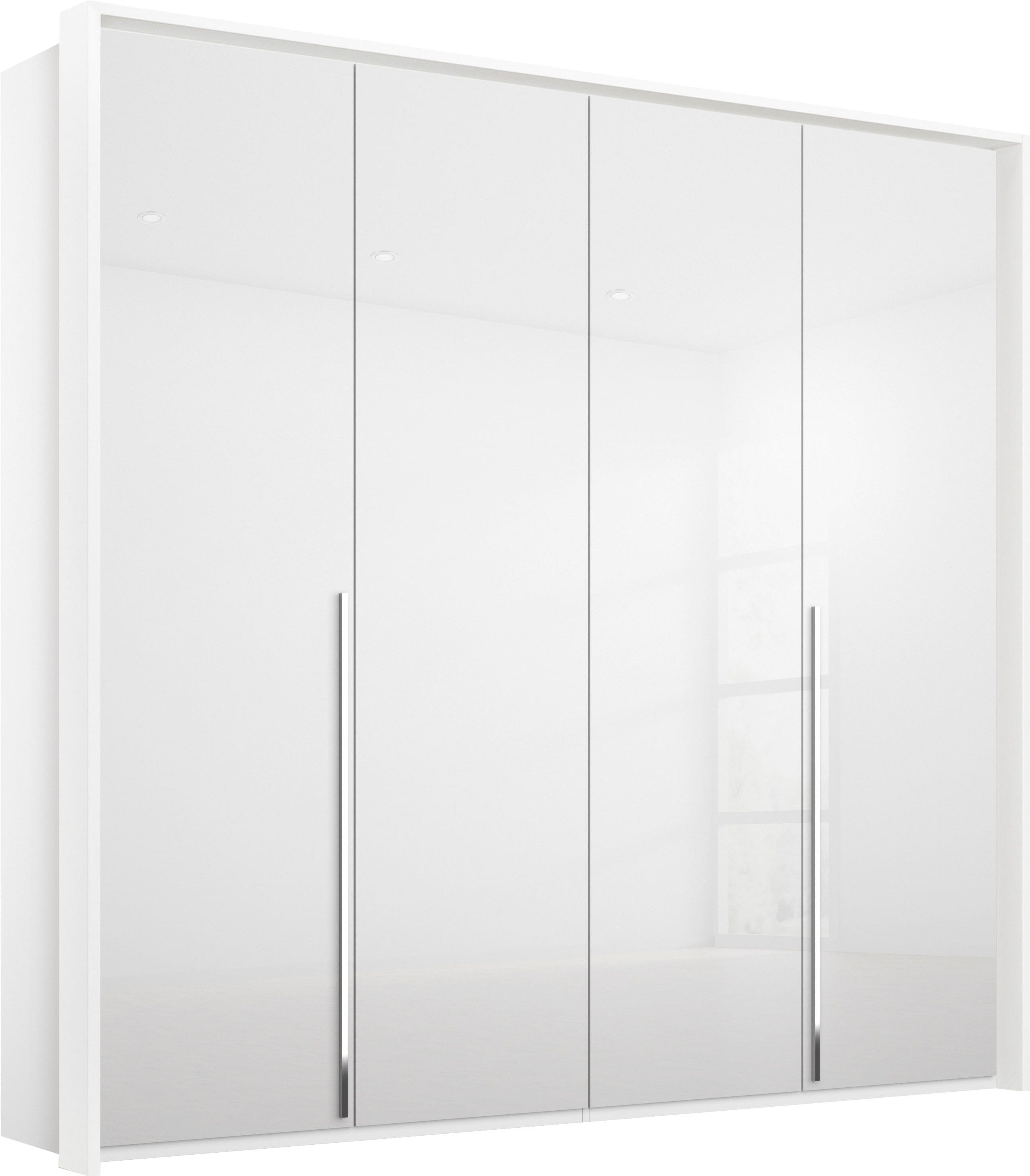 rauch Drehtürenschrank "Kleiderschrank Schrank Garderobe Wäscheschrank MONTCLAR" in den Breiten 204/254/304 cm, inkl. SOFT-CLOSE-FUNKTION, Passepartout optional mit Beleuchtung, inkl. Zubehör MADE IN GERMANY