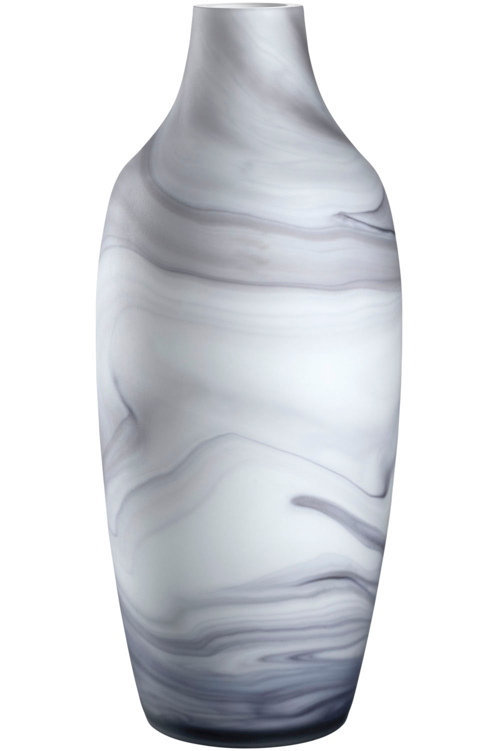 LEONARDO Bodenvase »Dekovase POESIA, in Marmoroptik«, (1 St.), aus Glas, handgefertigt, Höhe ca. 40 cm