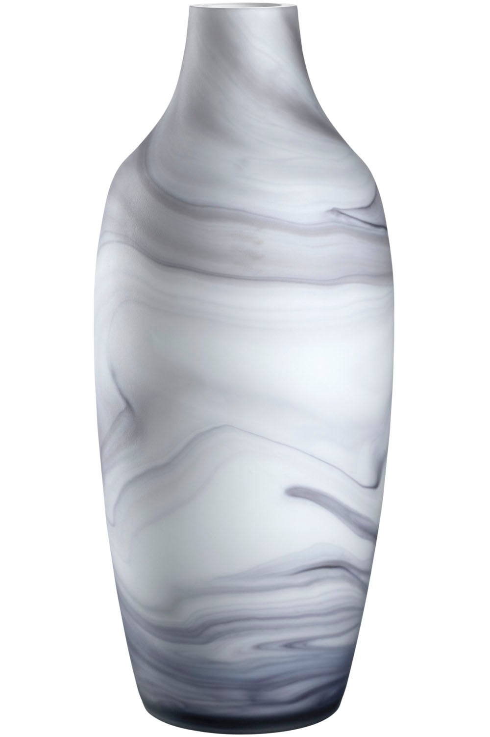 LEONARDO Bodenvase "Dekovase POESIA, in Marmoroptik" aus Glas, handgefertigt, Höhe ca. 40 cm