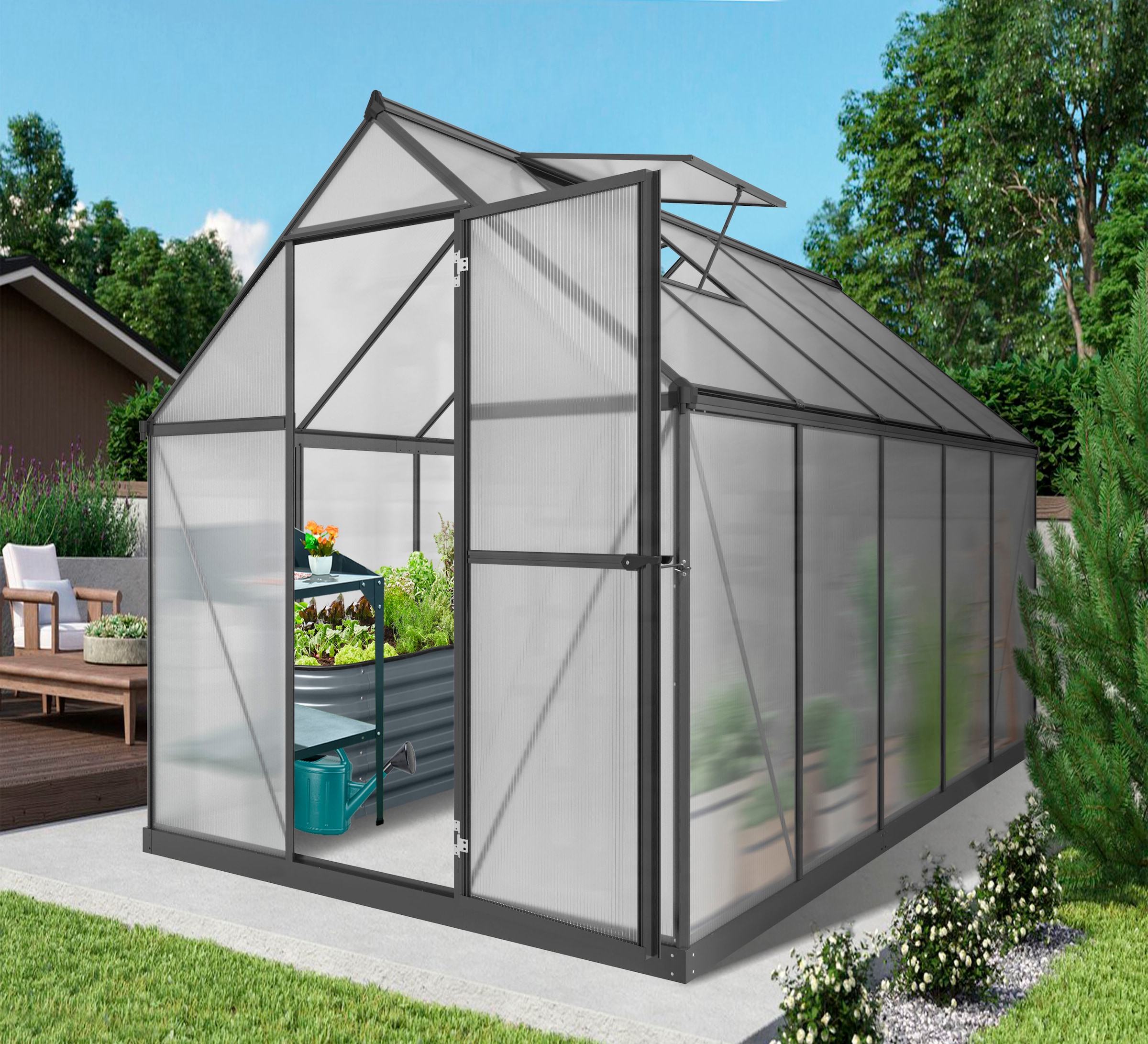 KONIFERA Gewächshaus mit Fundamentrahmen günstig online kaufen